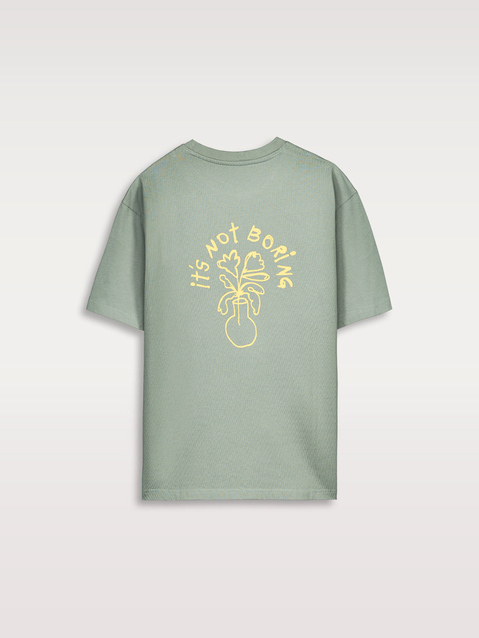 'It's not boring' comfort t-shirt