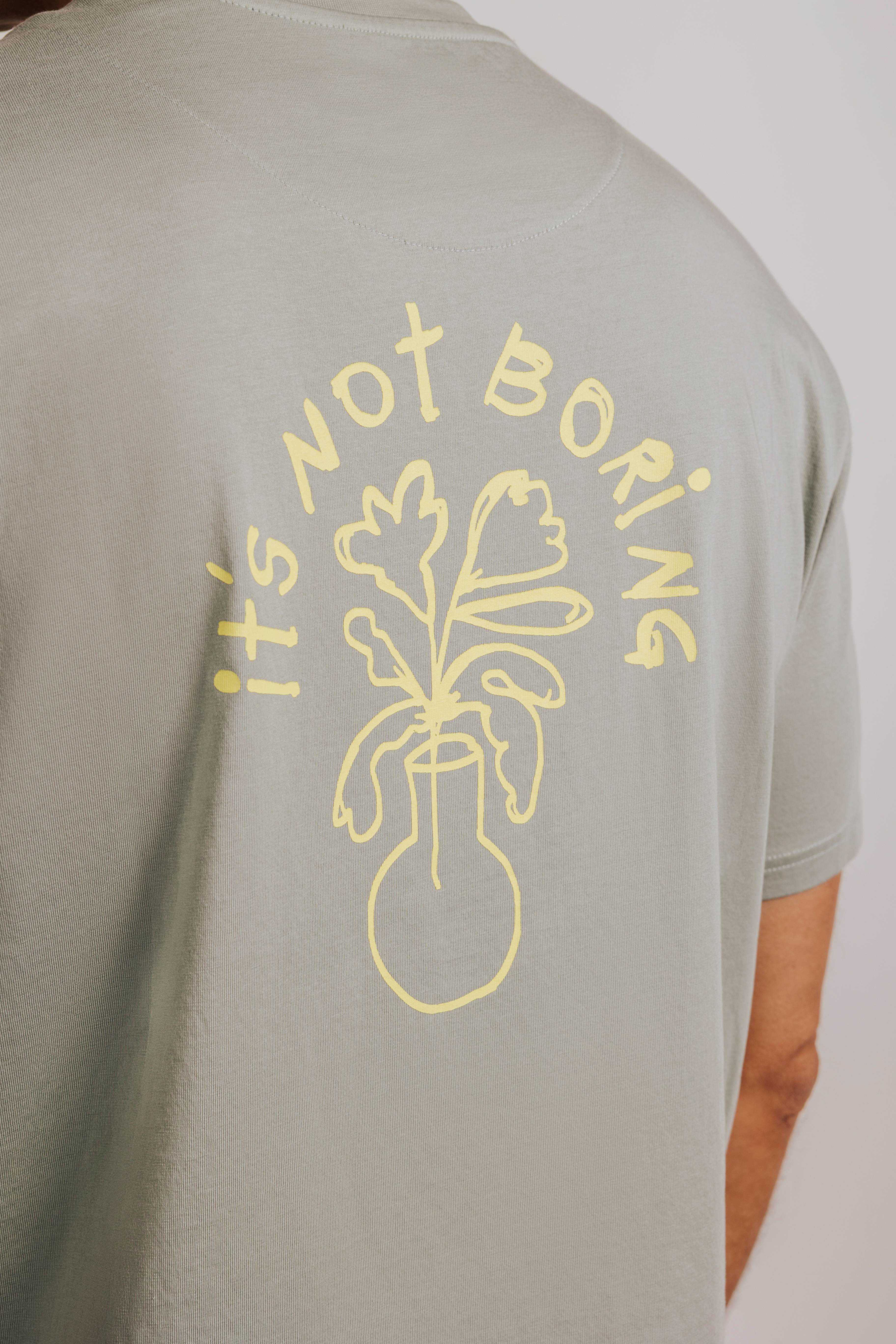 'It's not boring' comfort t-shirt
