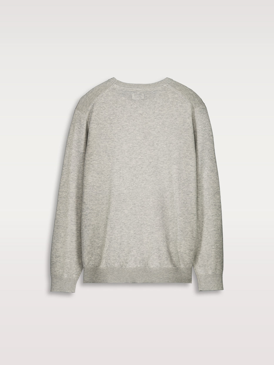 Cotton crew neck sweater
