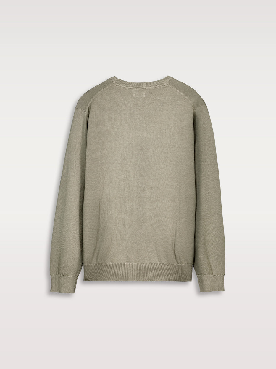Cotton crew neck sweater