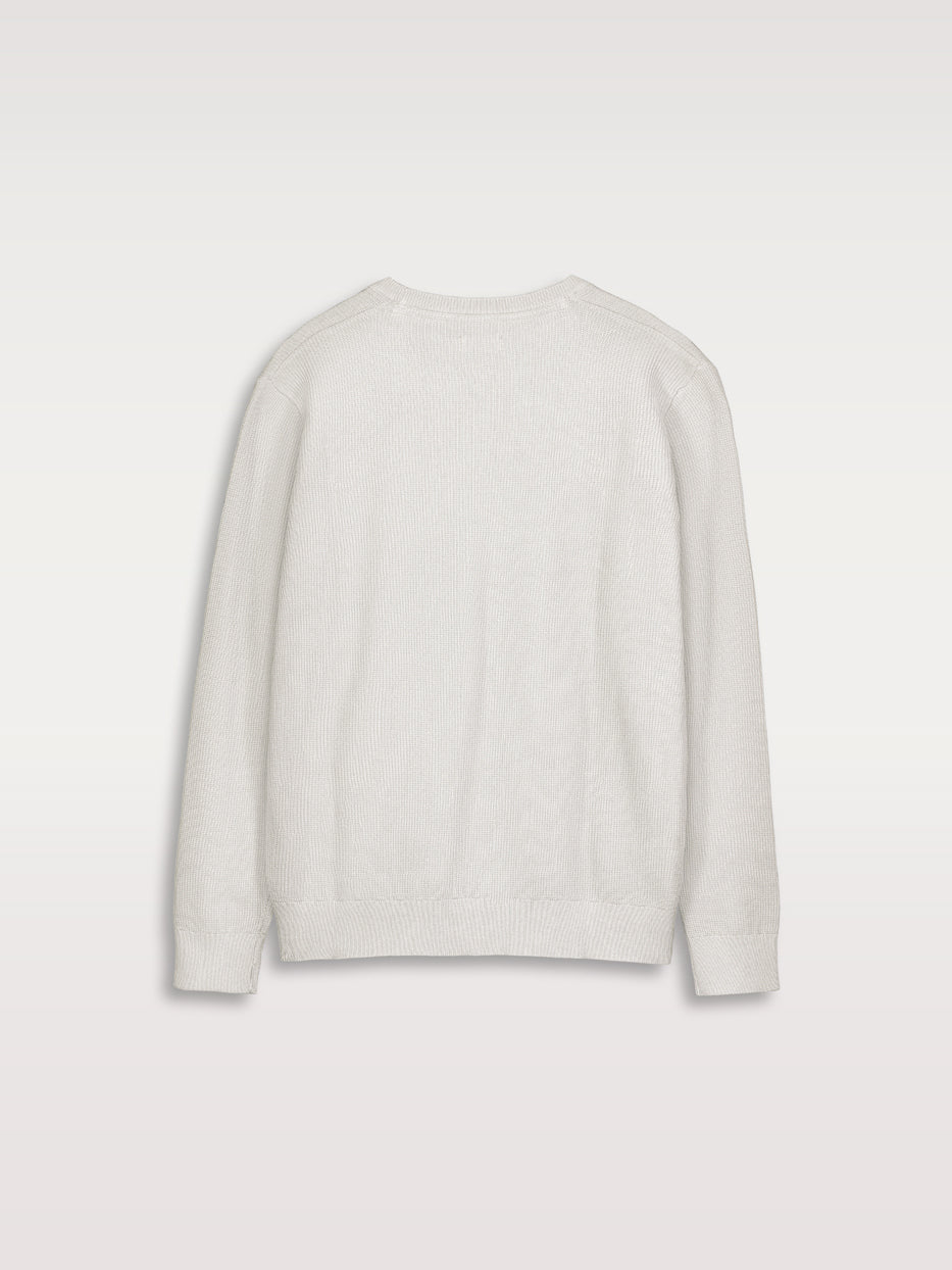 Box neck jersey structure