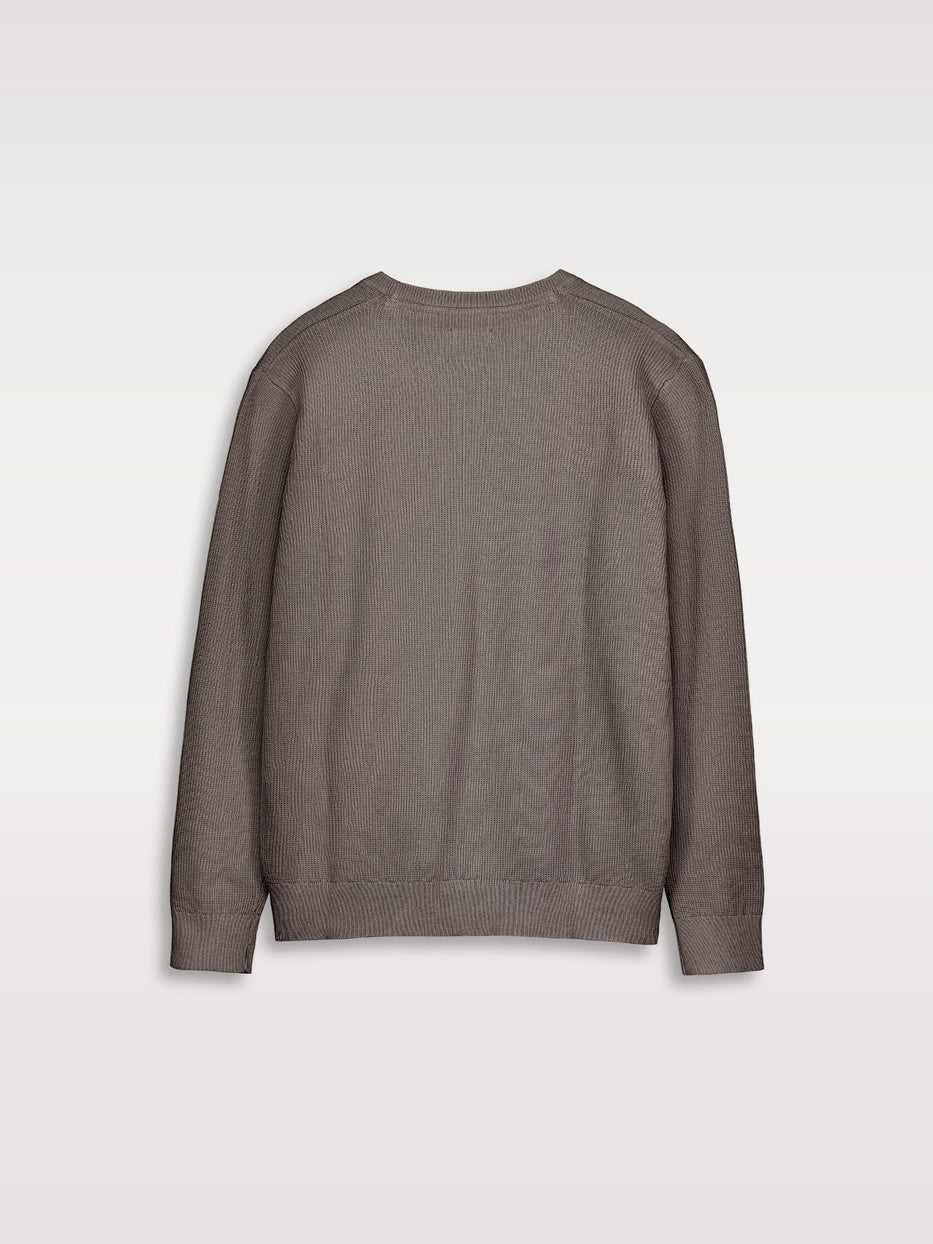 Box neck jersey structure