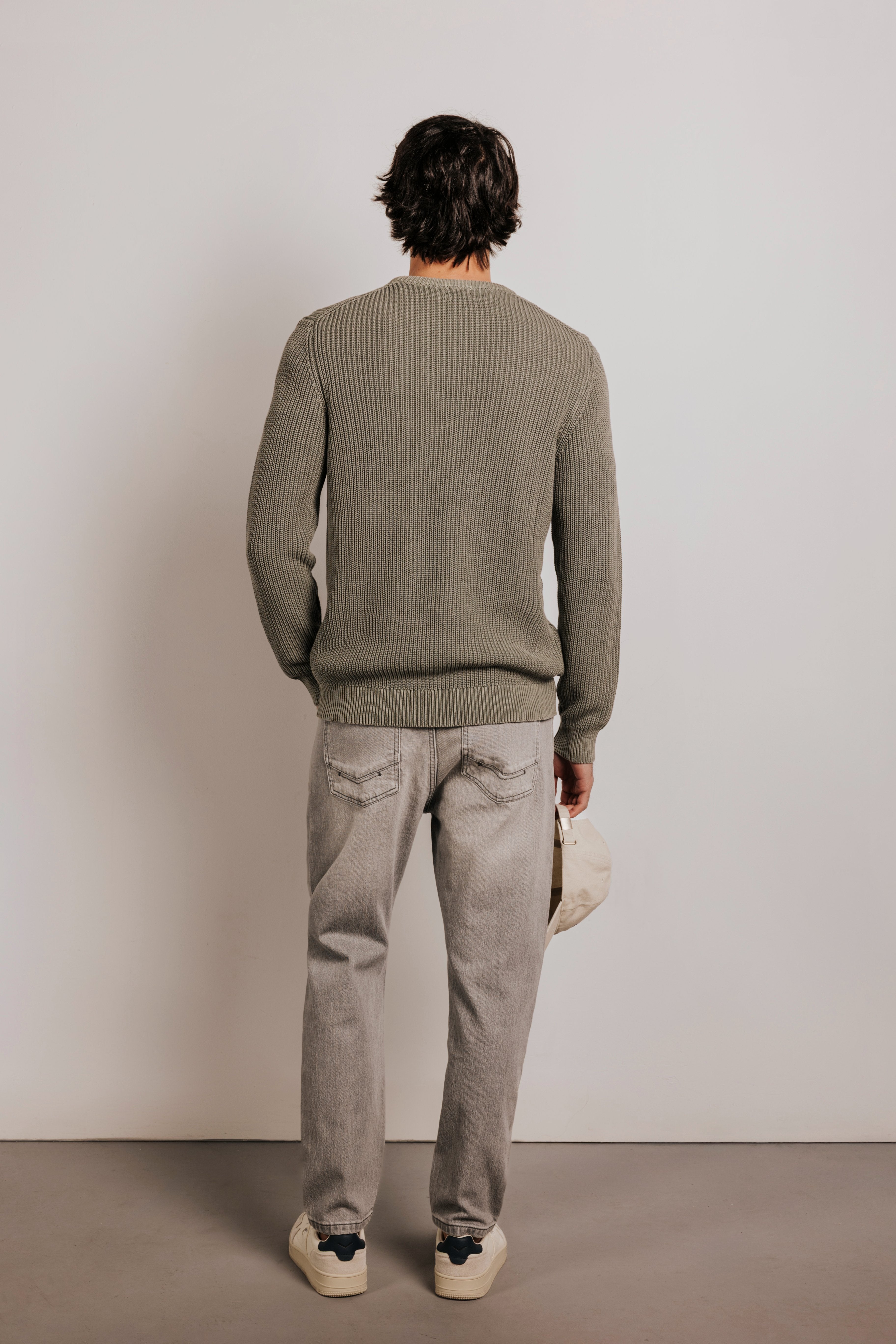 Washed effect sweater