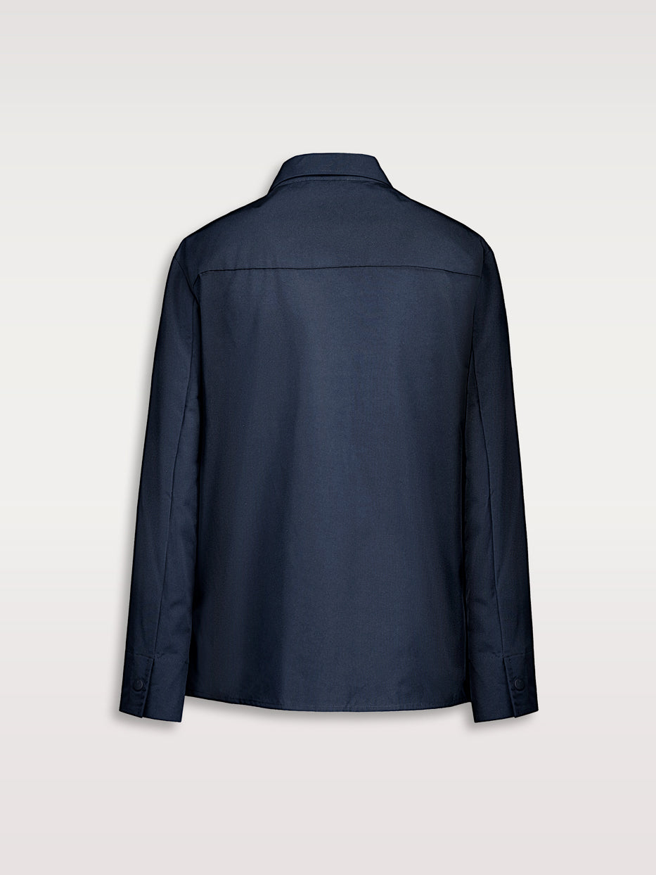 Gabardine fabric overshirt