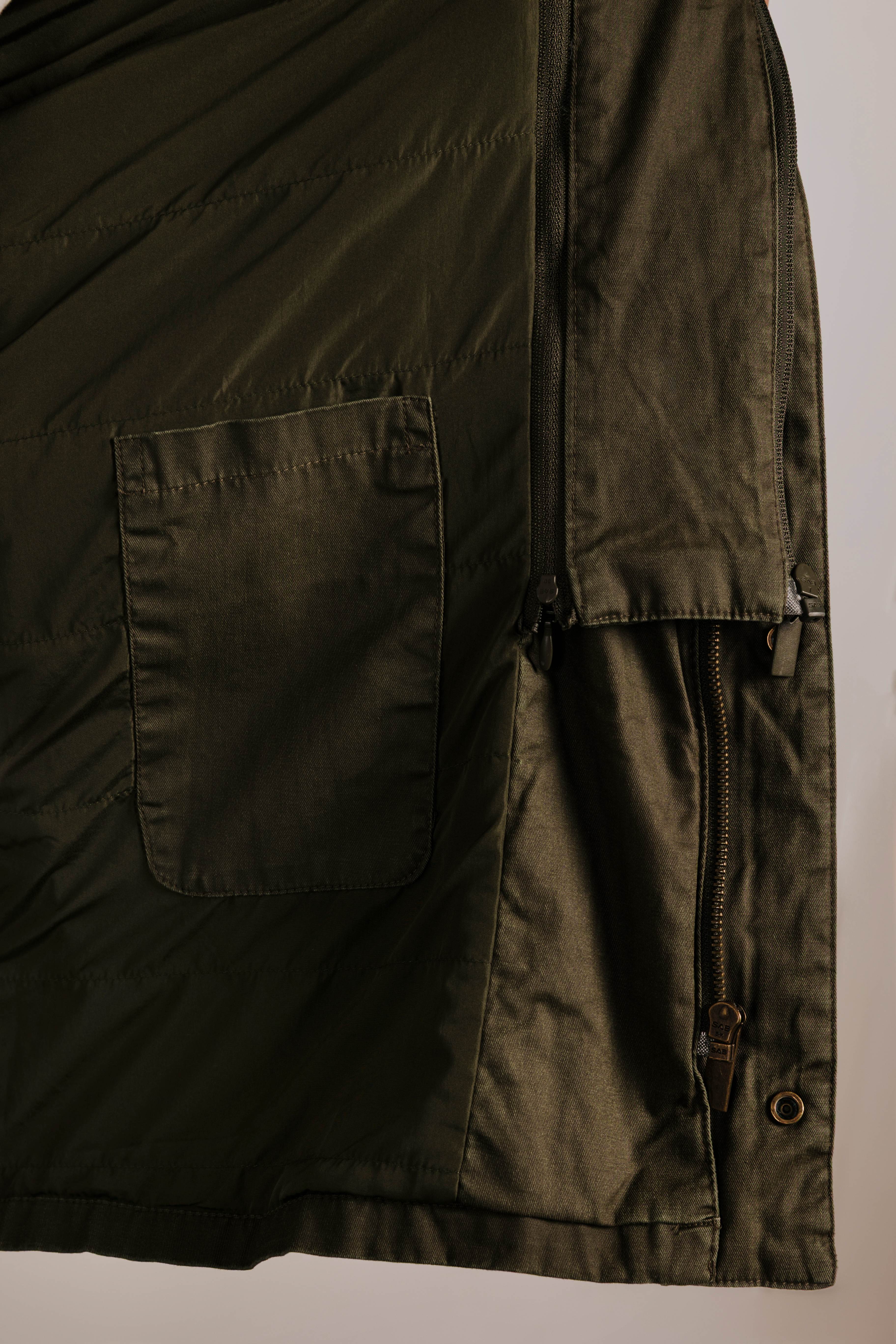 Chaqueta parka encerada