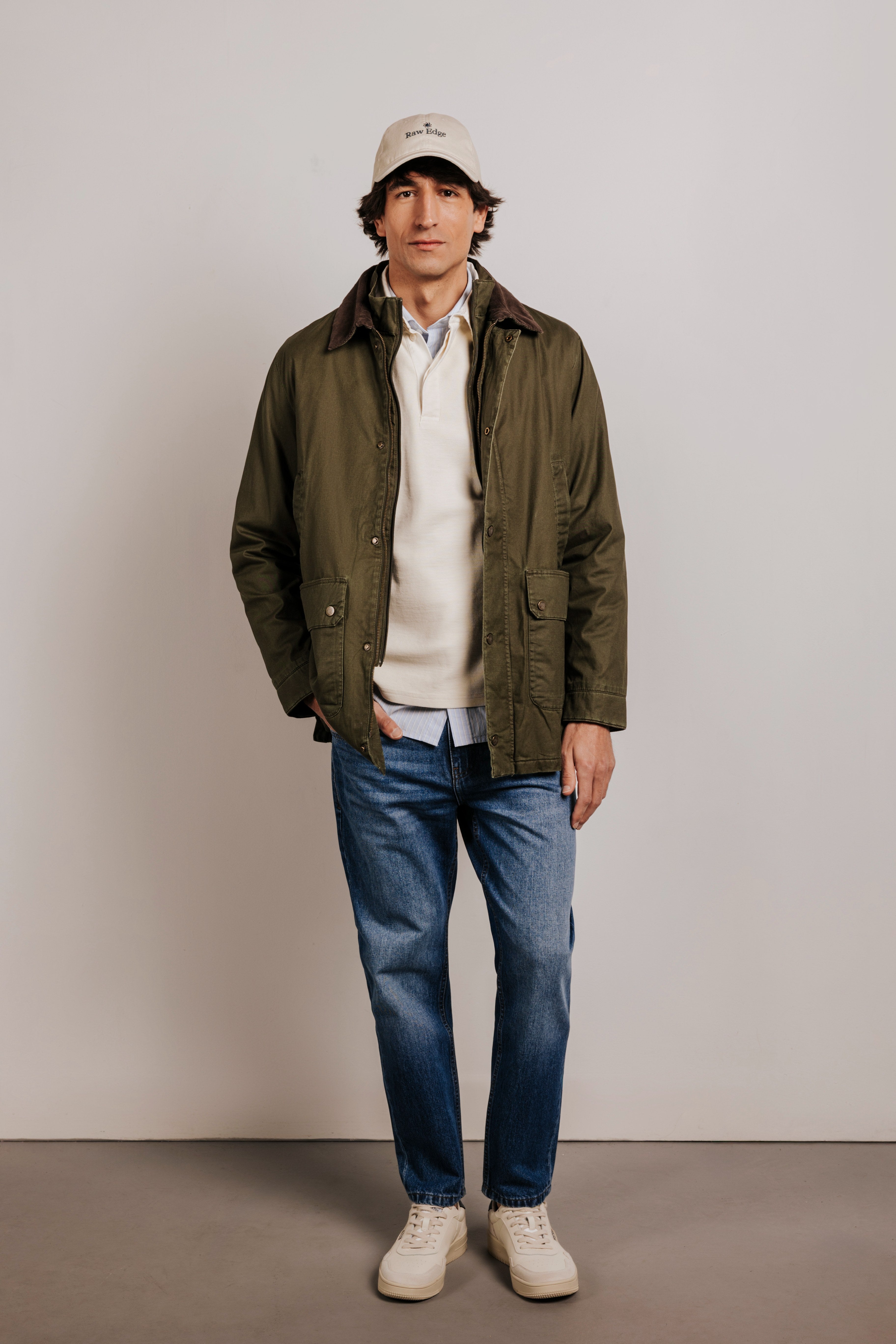 Chaqueta parka encerada