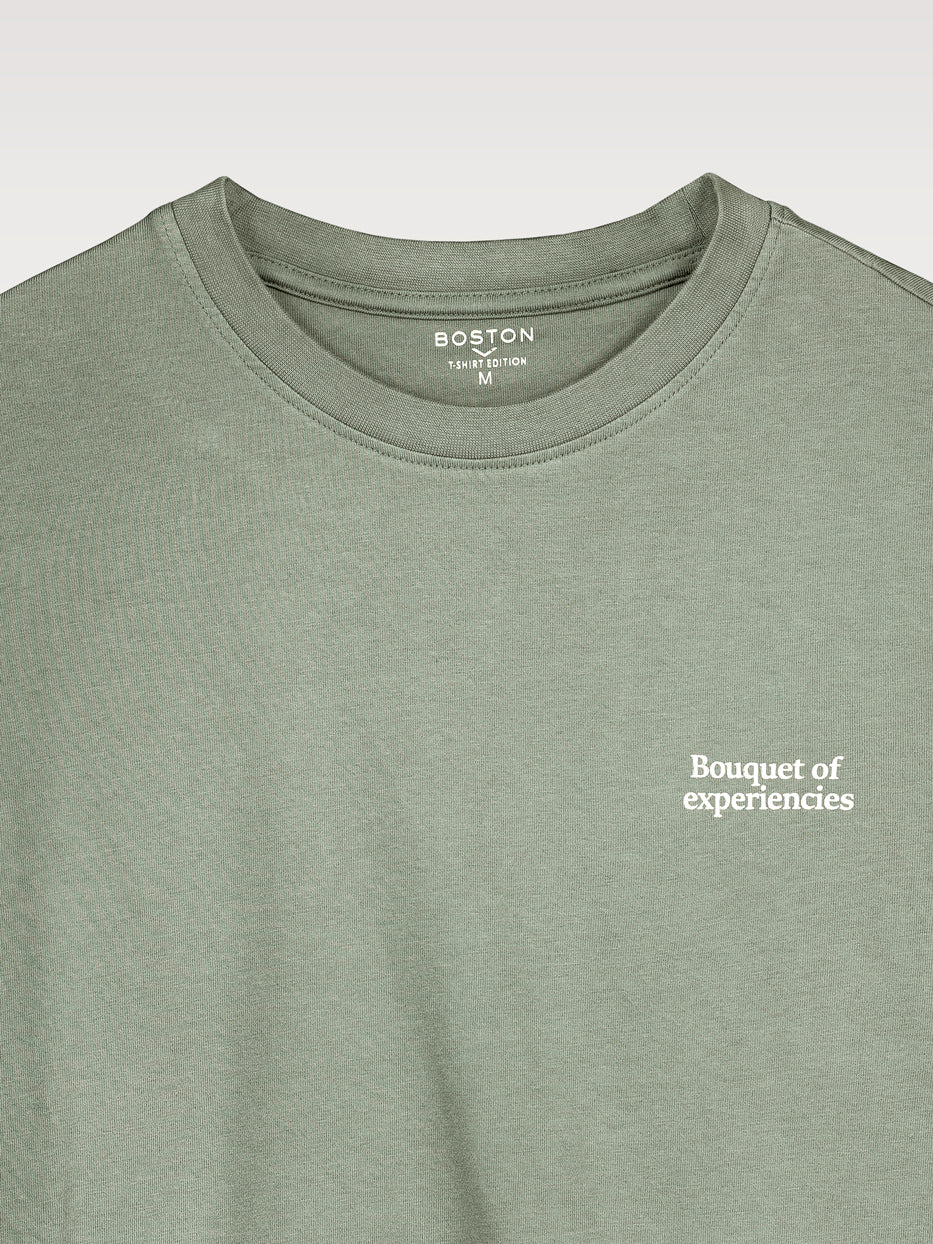 Camiseta oversize bouquet