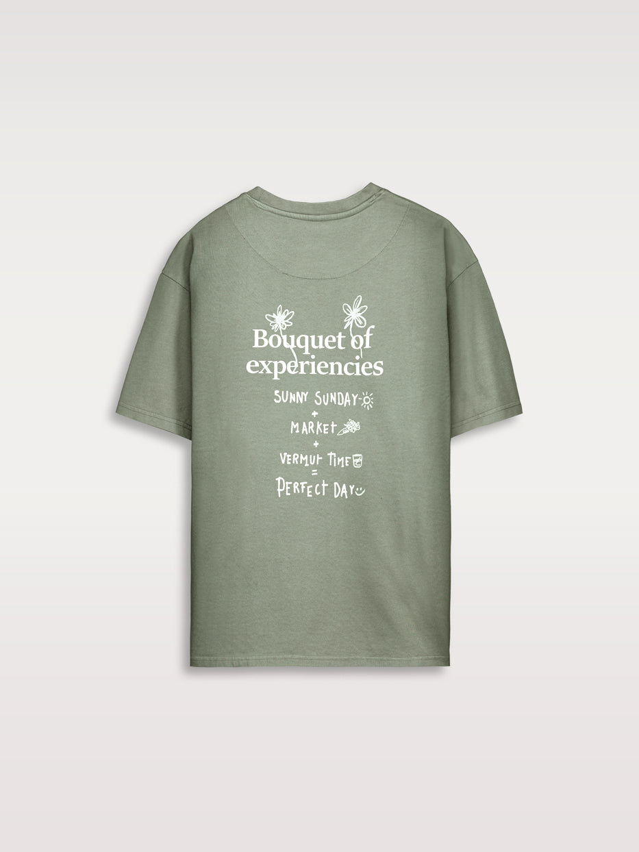 Camiseta oversize bouquet
