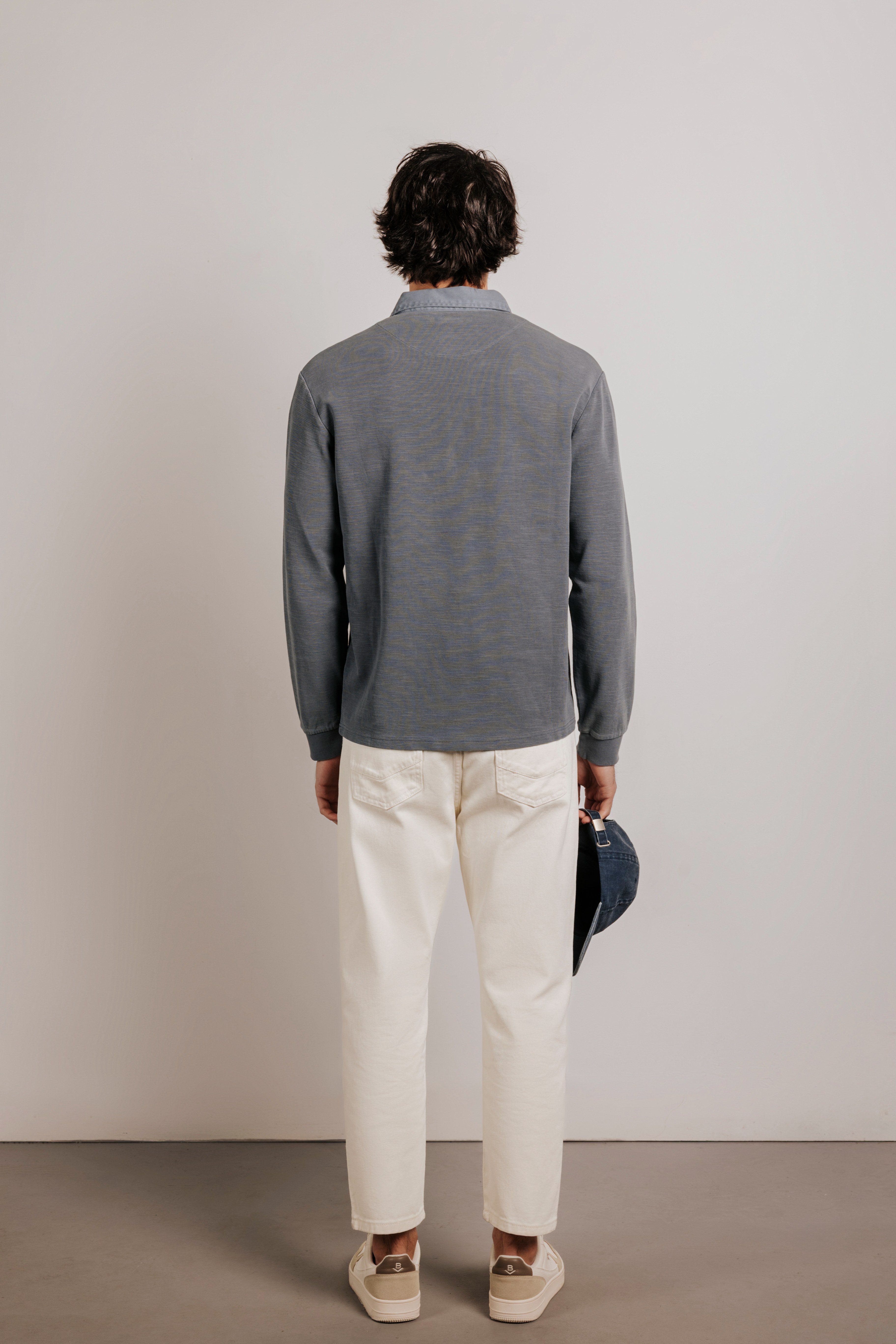 Long sleeve polo shirt