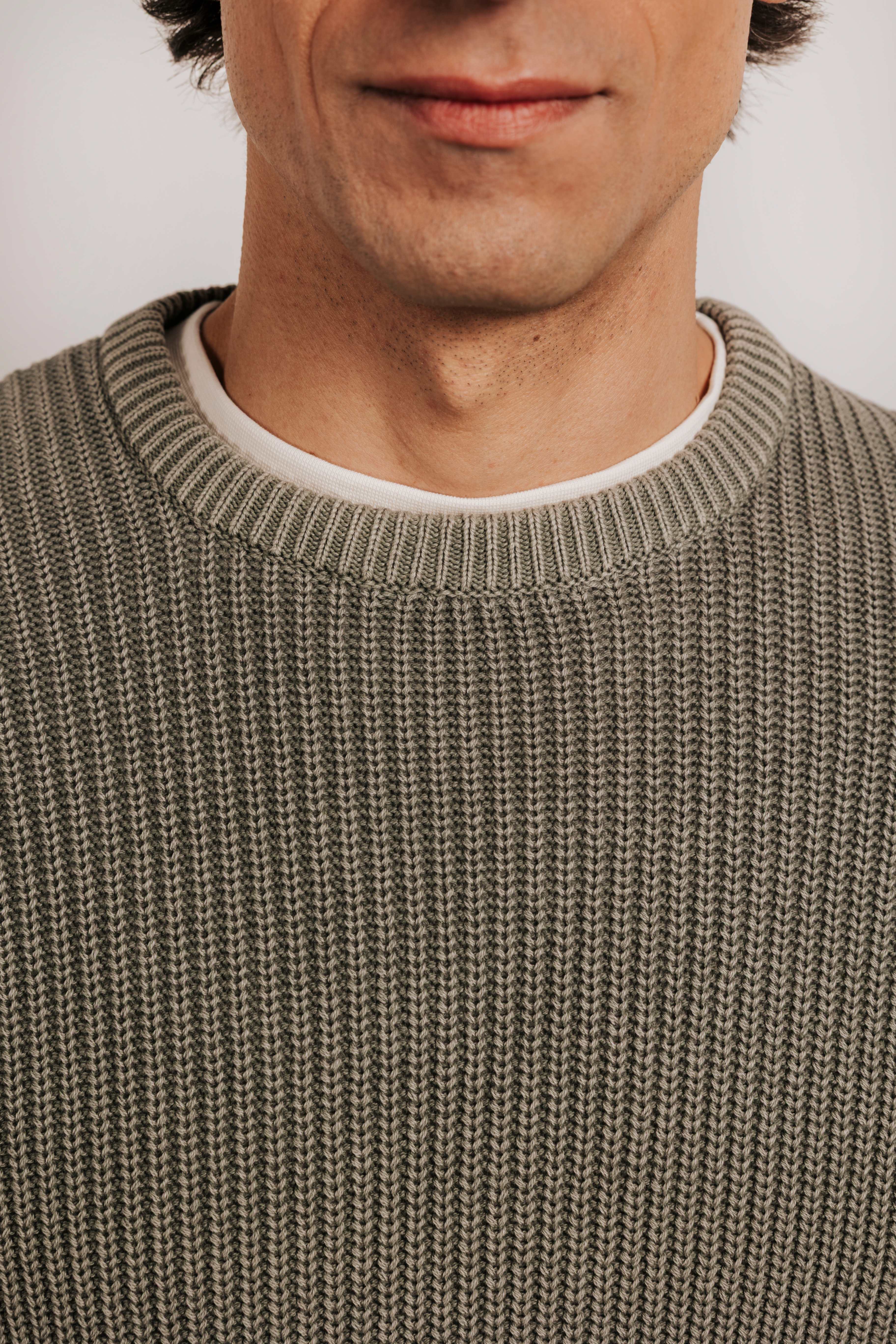 Washed effect sweater