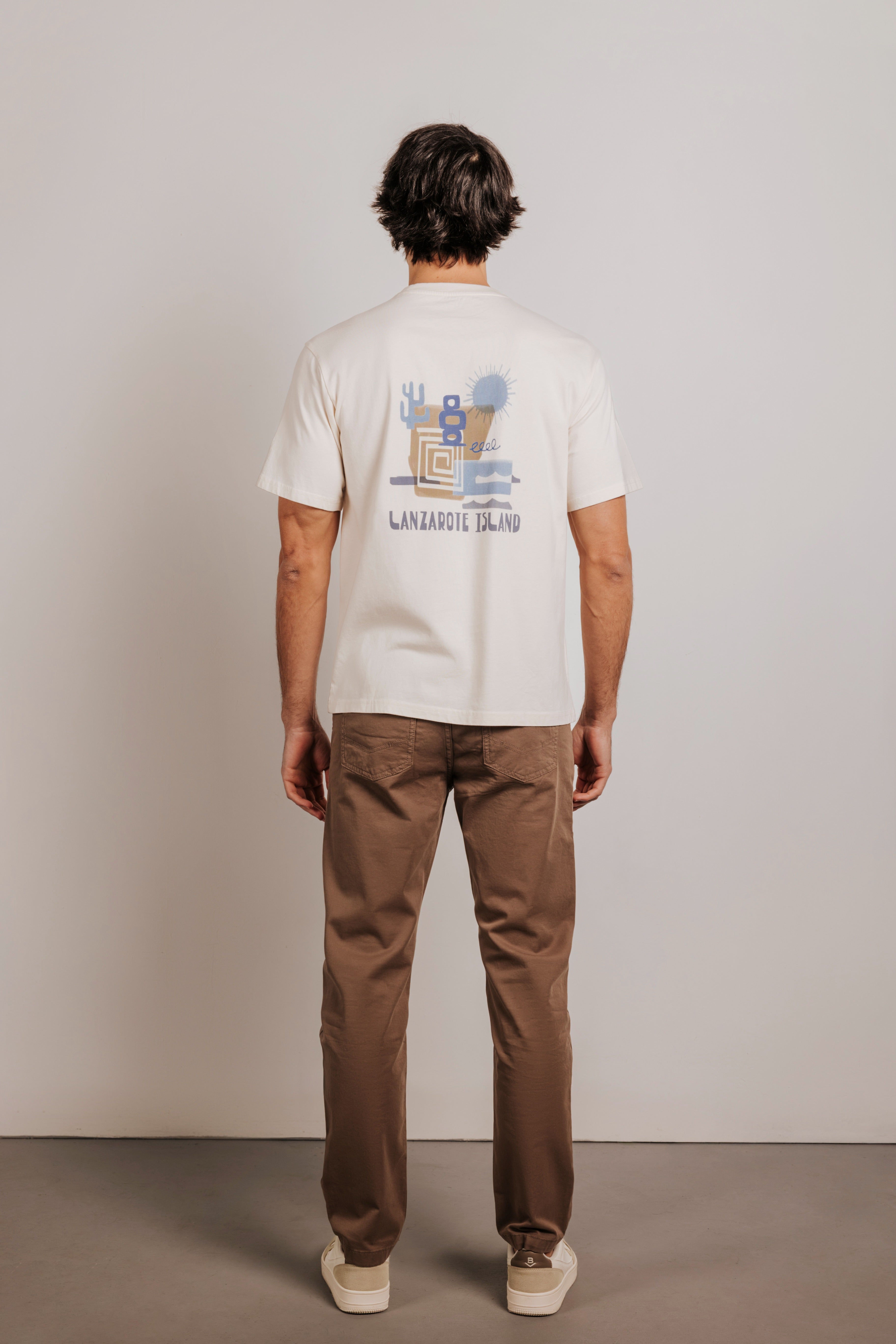 Pantalón slim fit sarga 5b