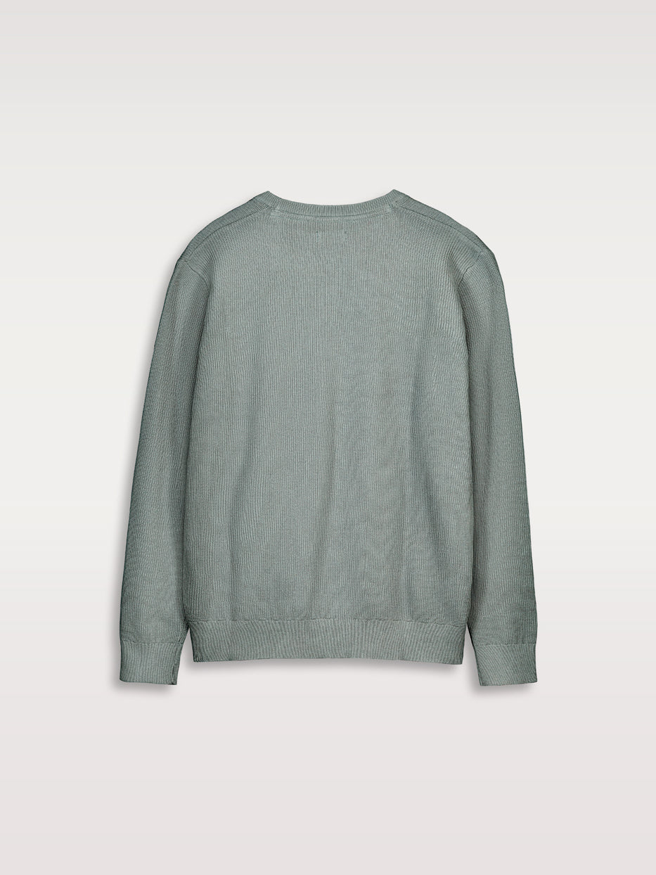 Box neck jersey structure