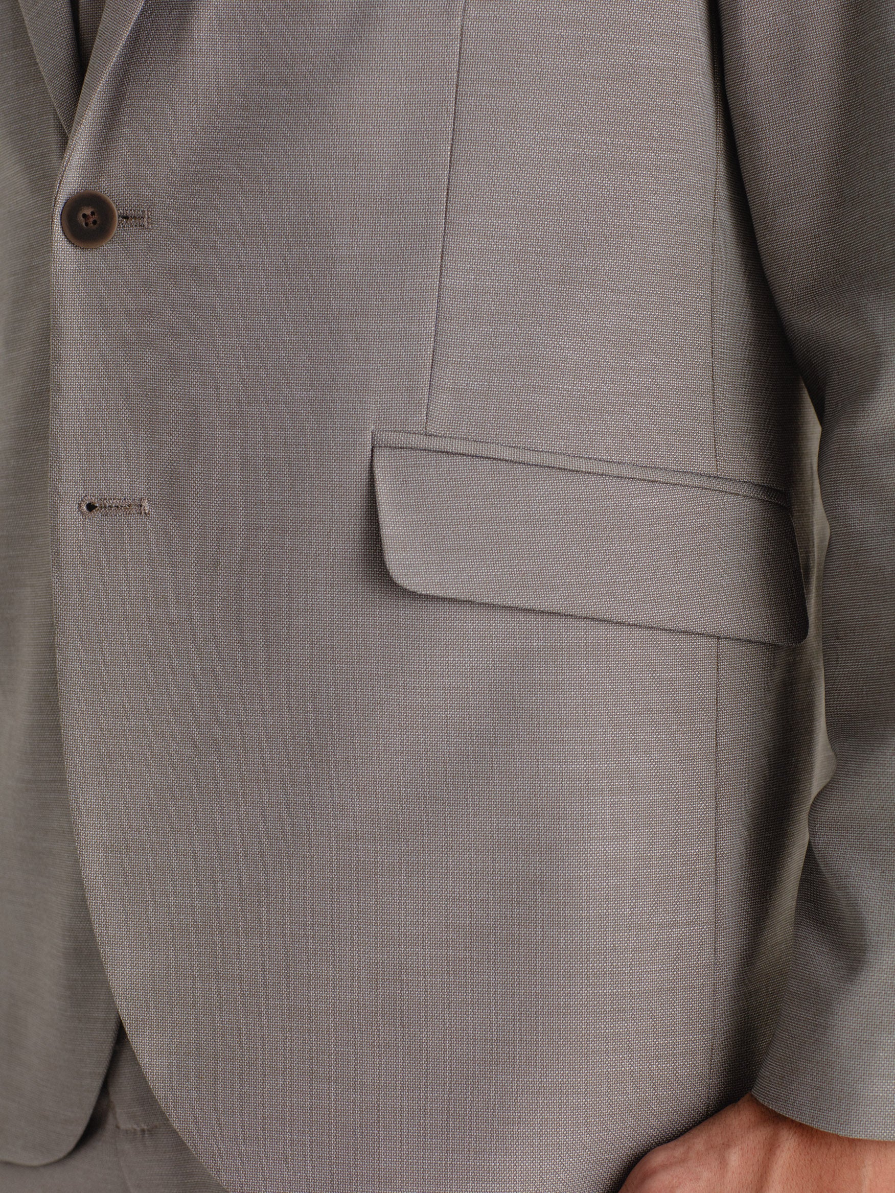 Americana traje slim fit falso liso