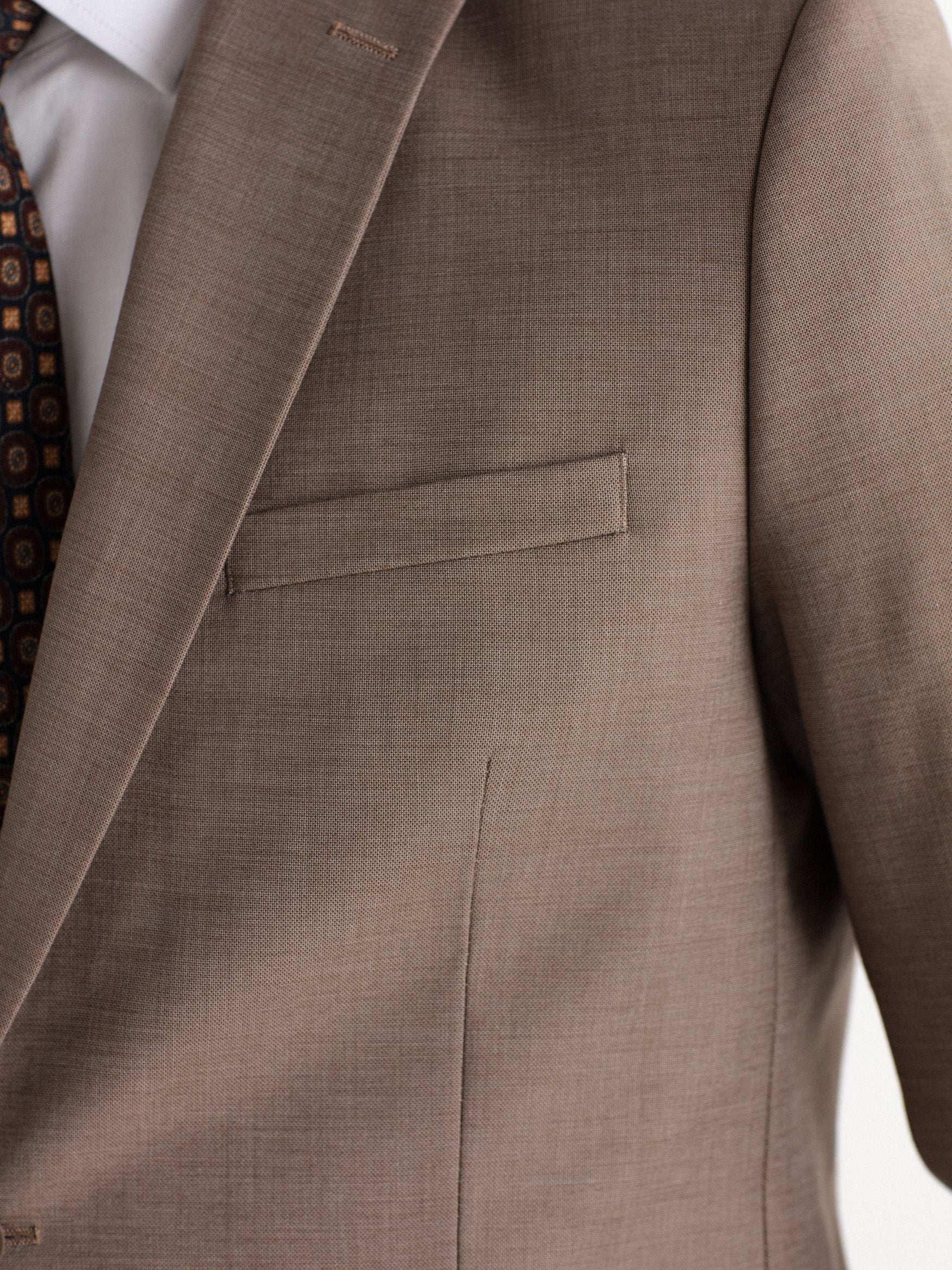 Americana traje slim fit falso liso