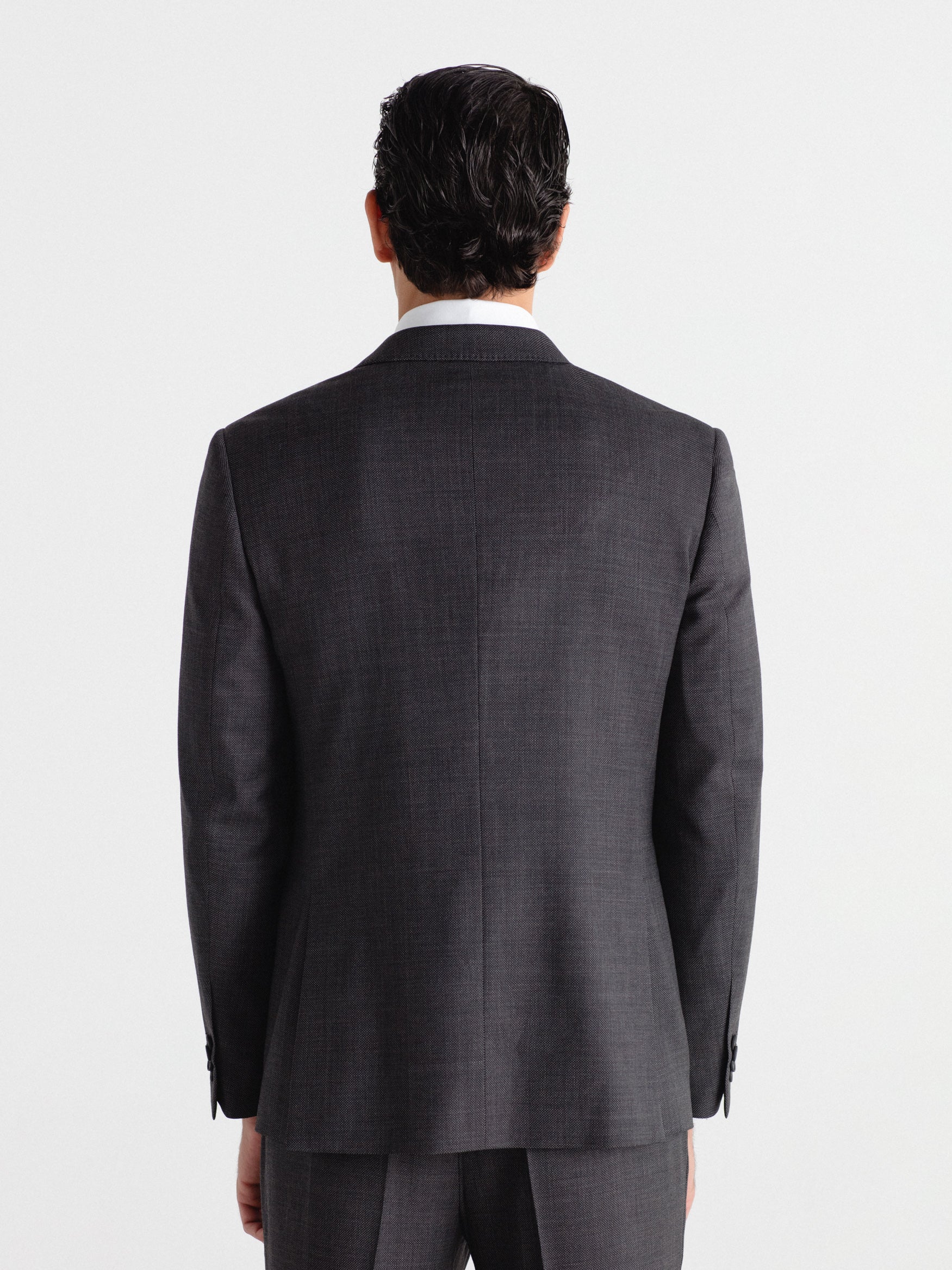 Americana traje slim lana ojo de perdiz