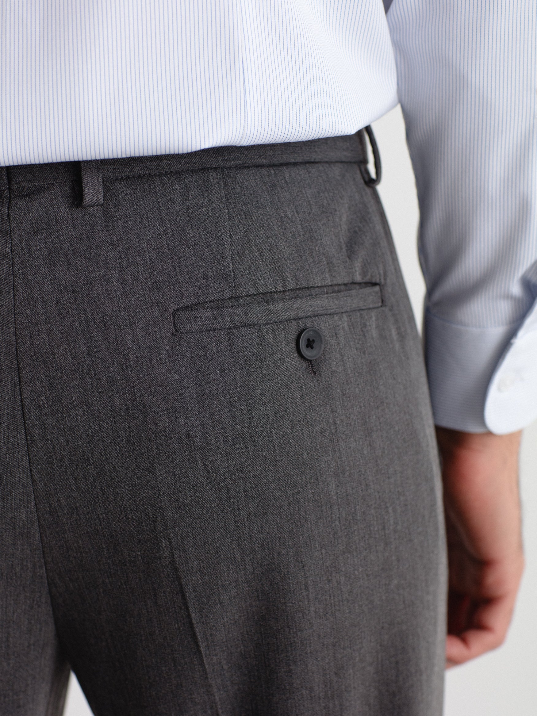 Pantalón de traje skinny fit liso