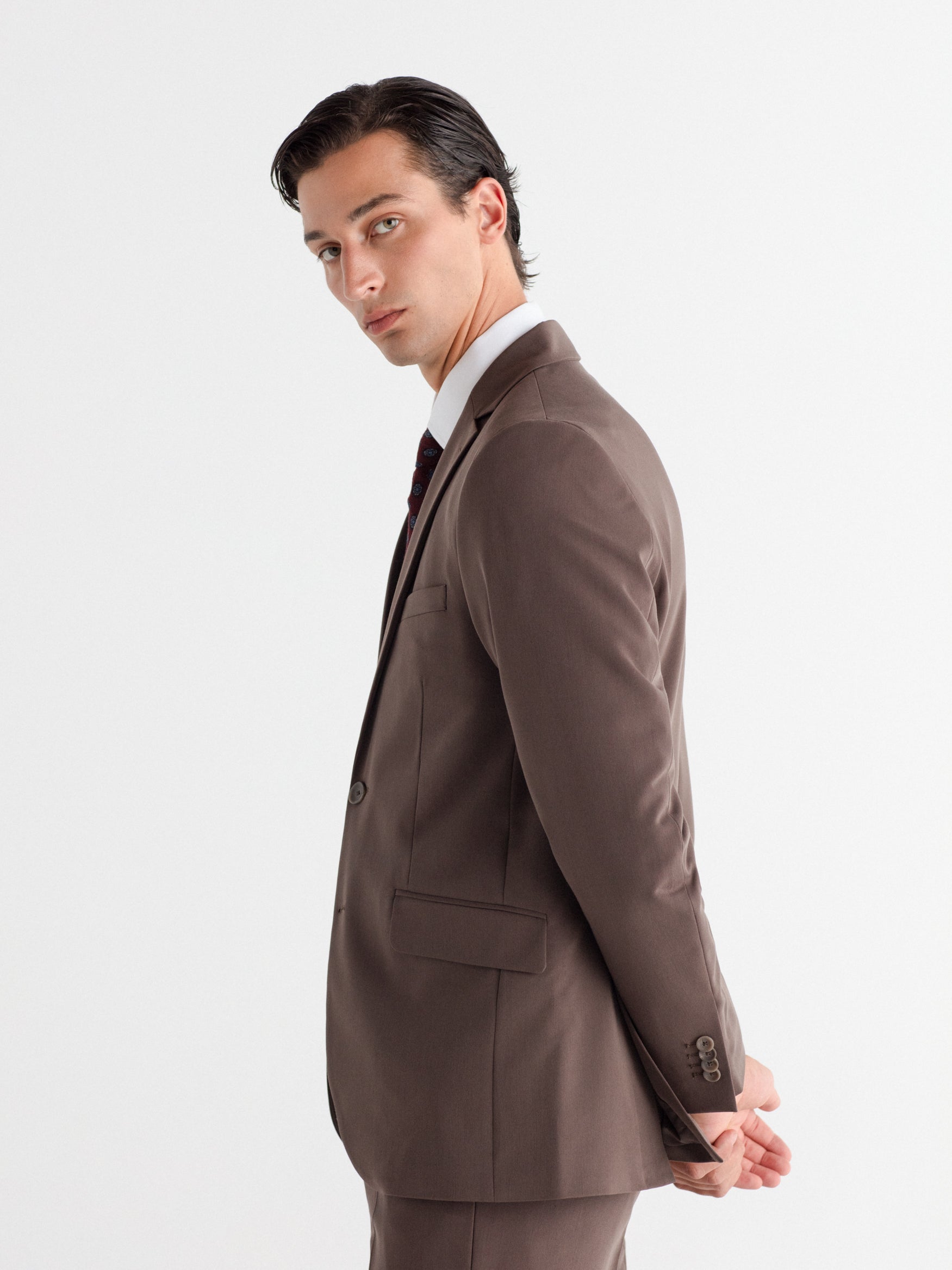 Americana traje slim fit liso