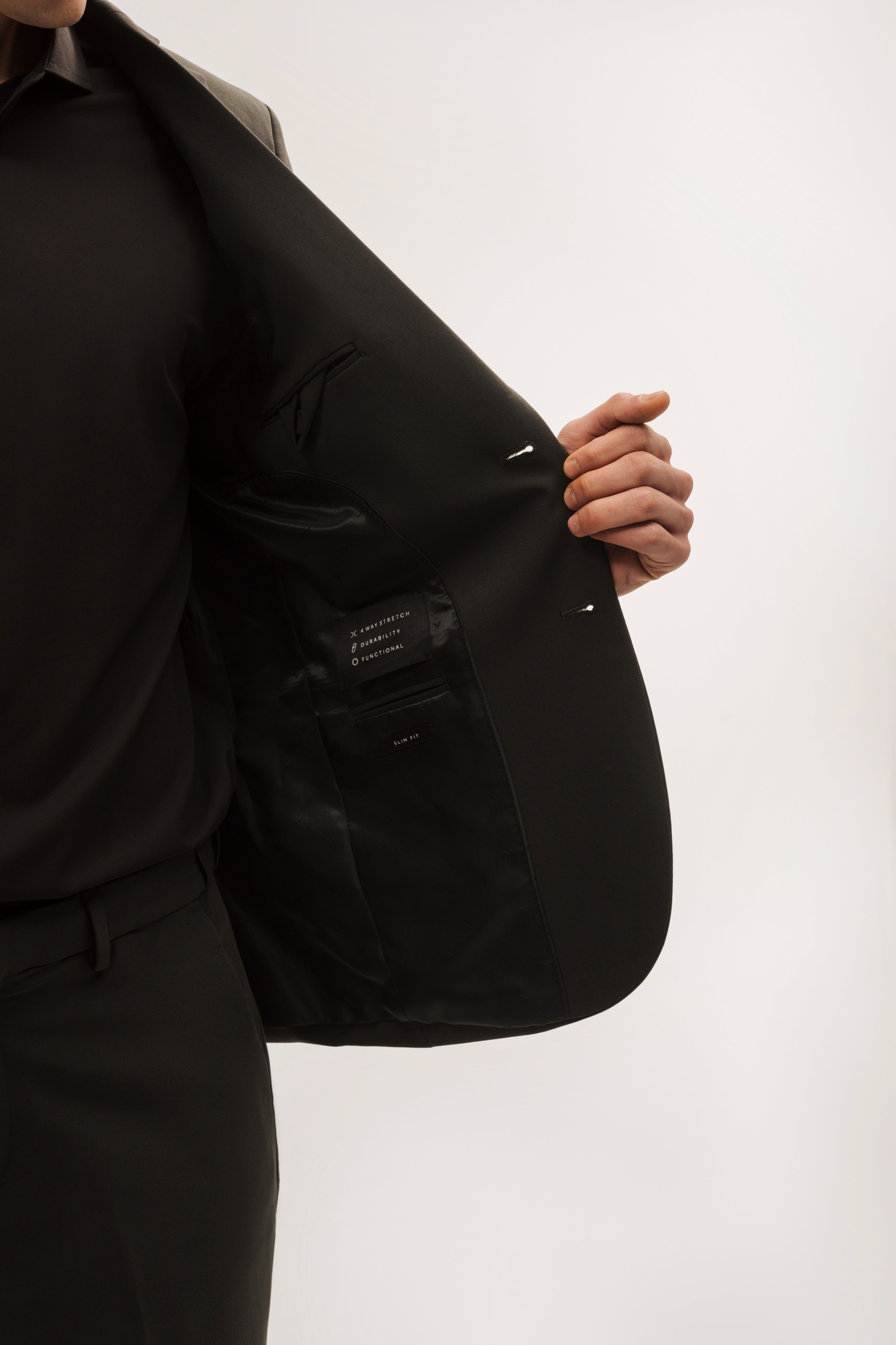 Americana traje slim fit liso