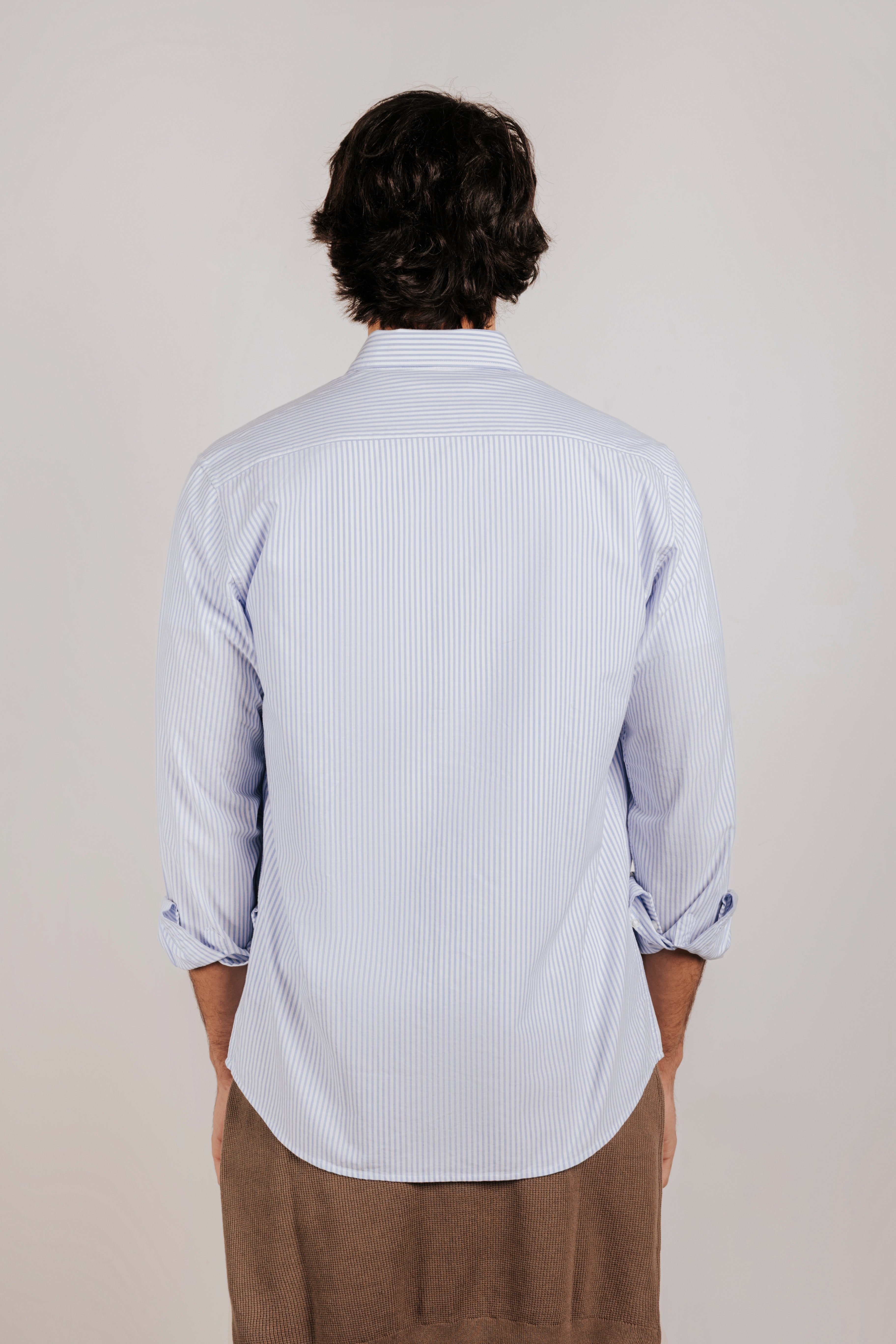 Camisa regular oxford rayas