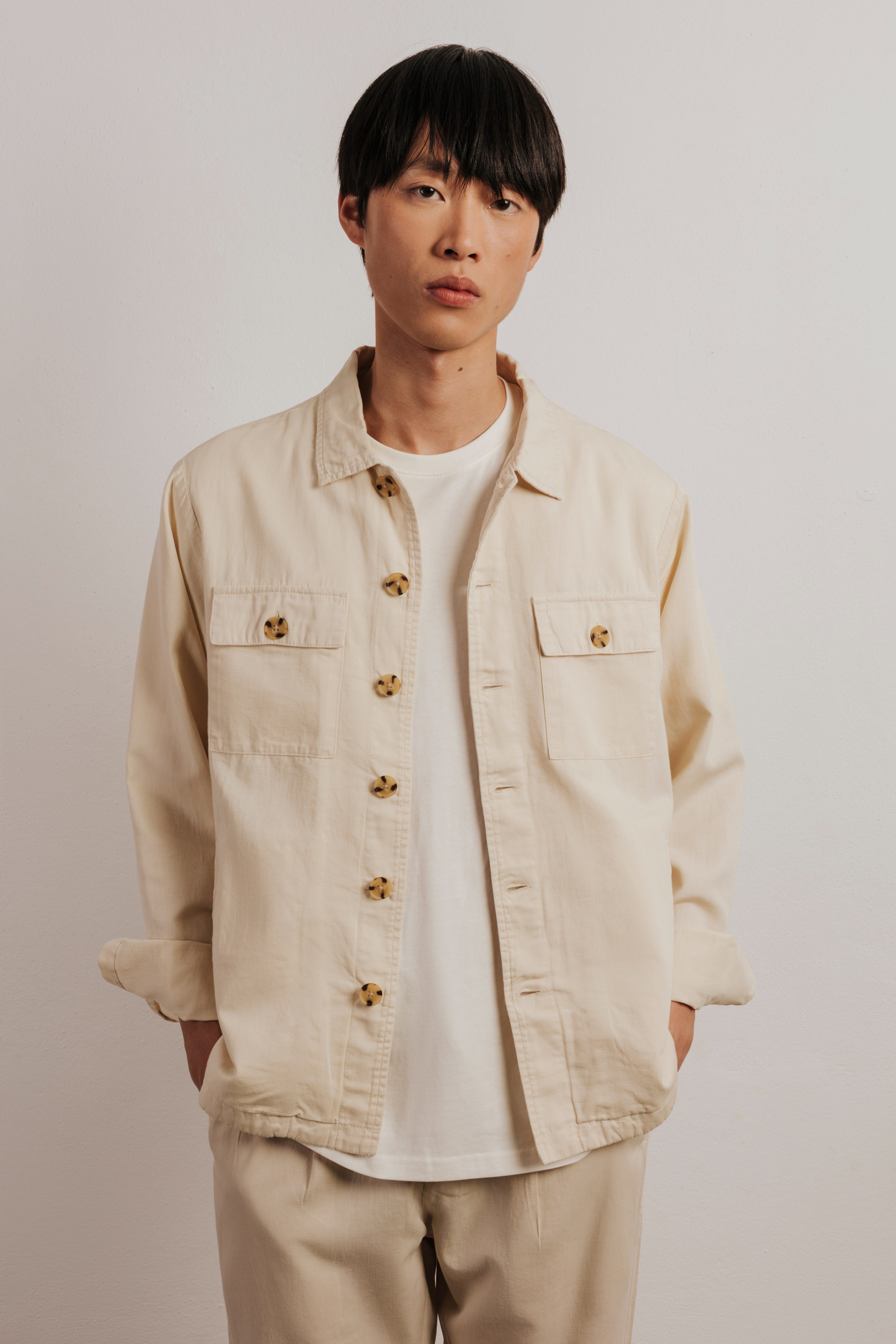 Linen overshirt