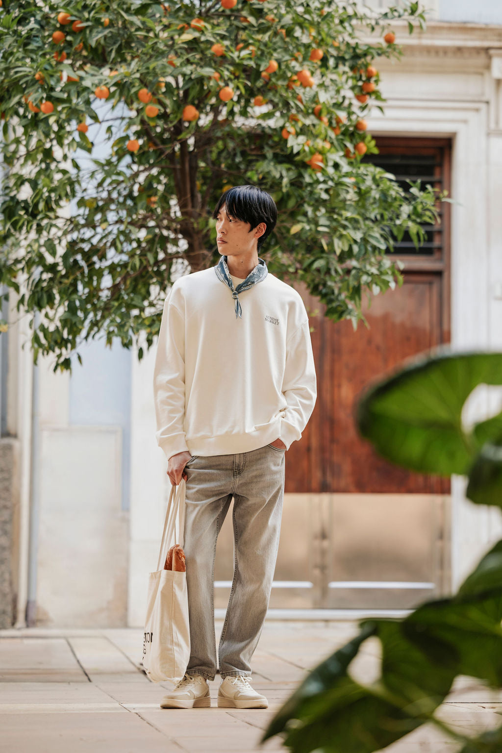 Pantalón tejano tapered