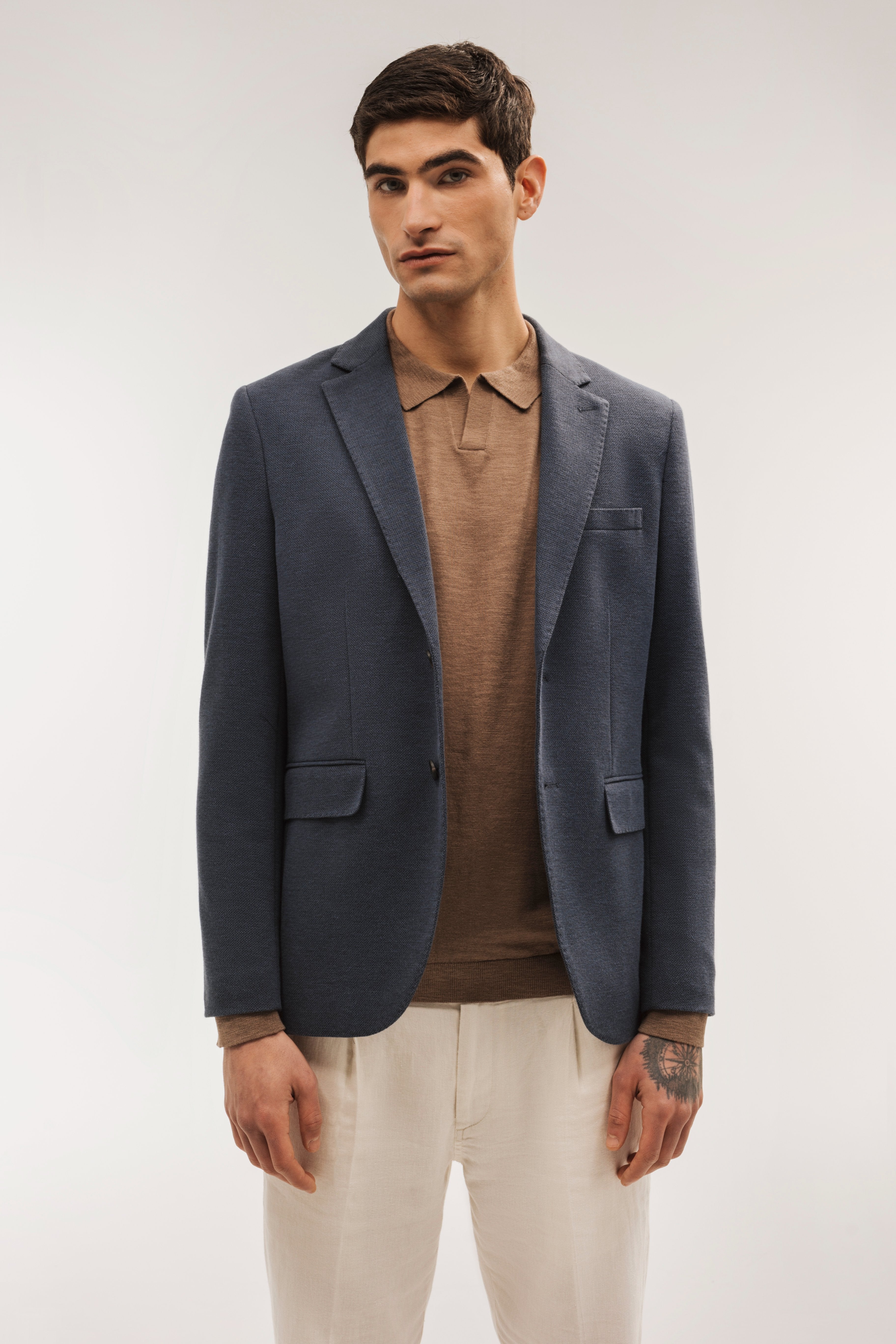 Jersey cuello polo flamé