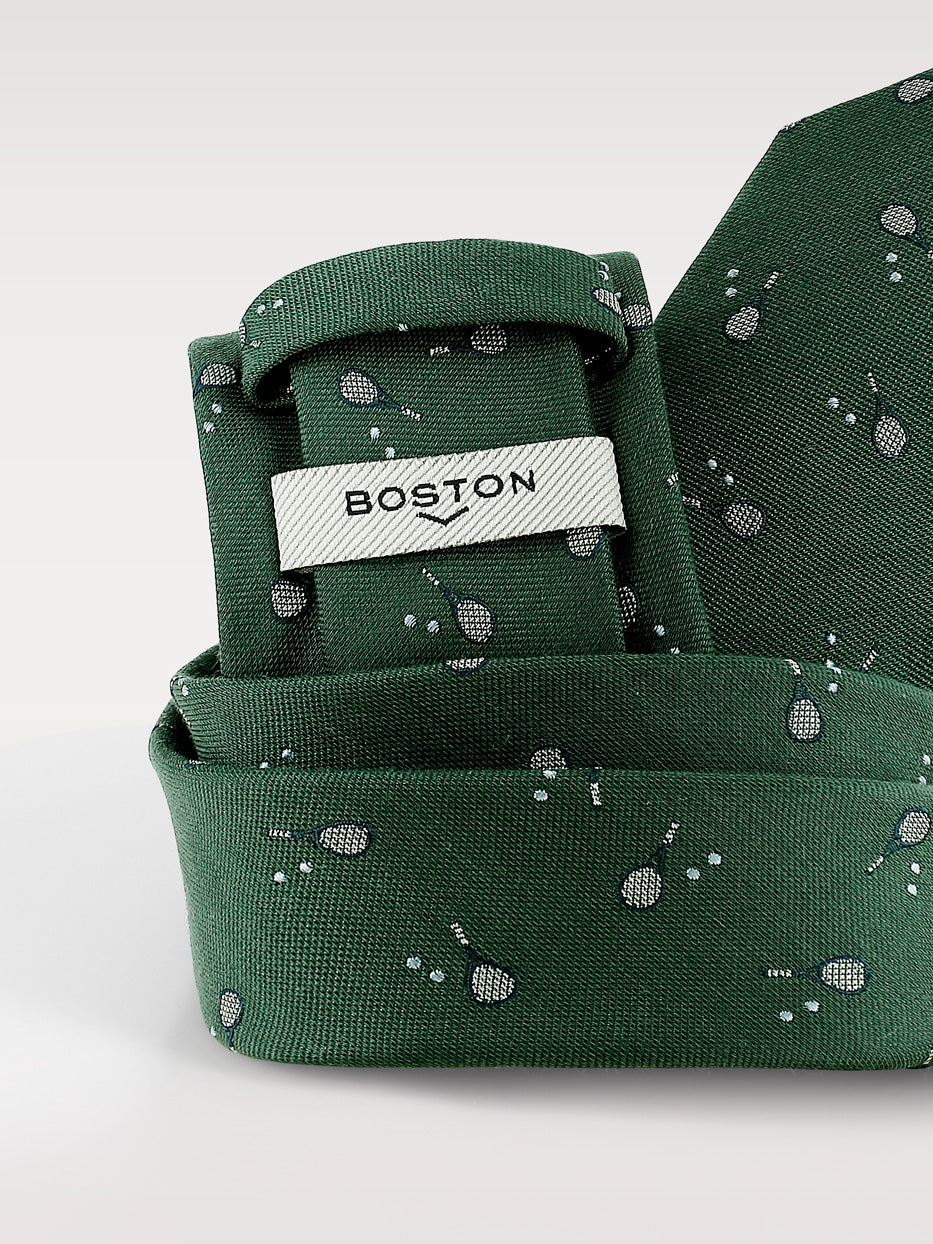 Figurative tie with rackets