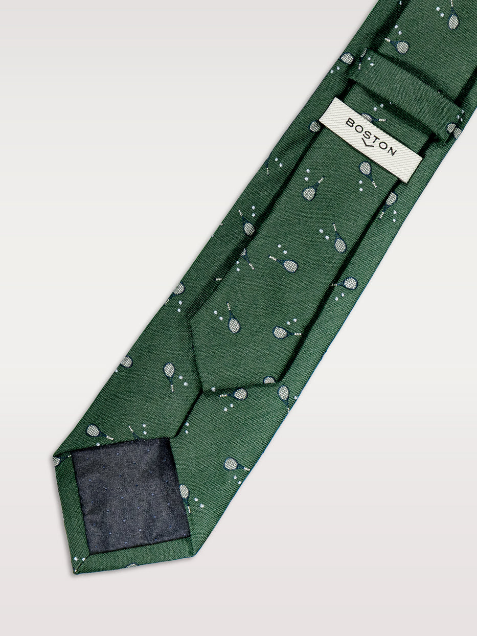 Figurative tie with rackets