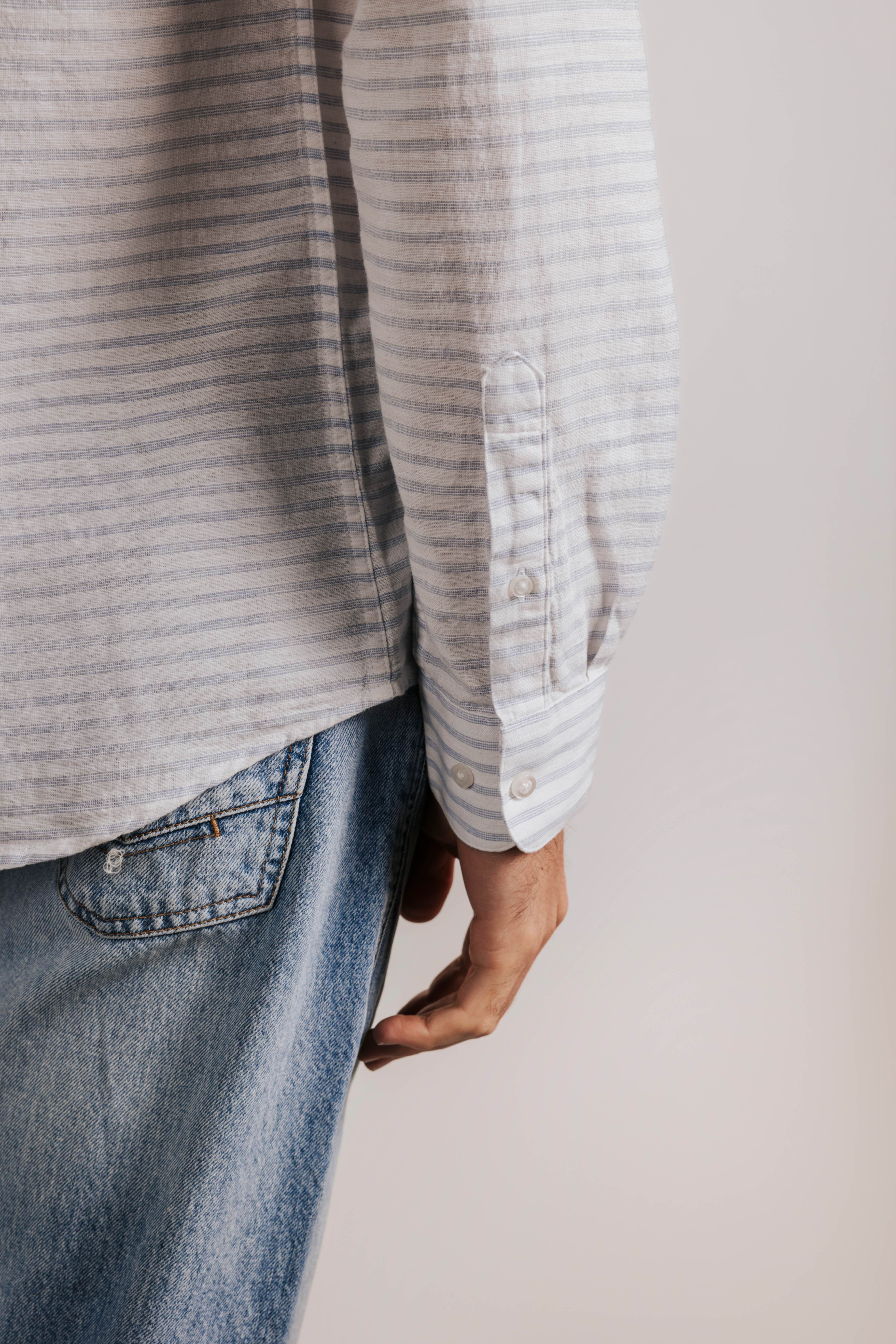 Camisa regular fit rayas horizontal