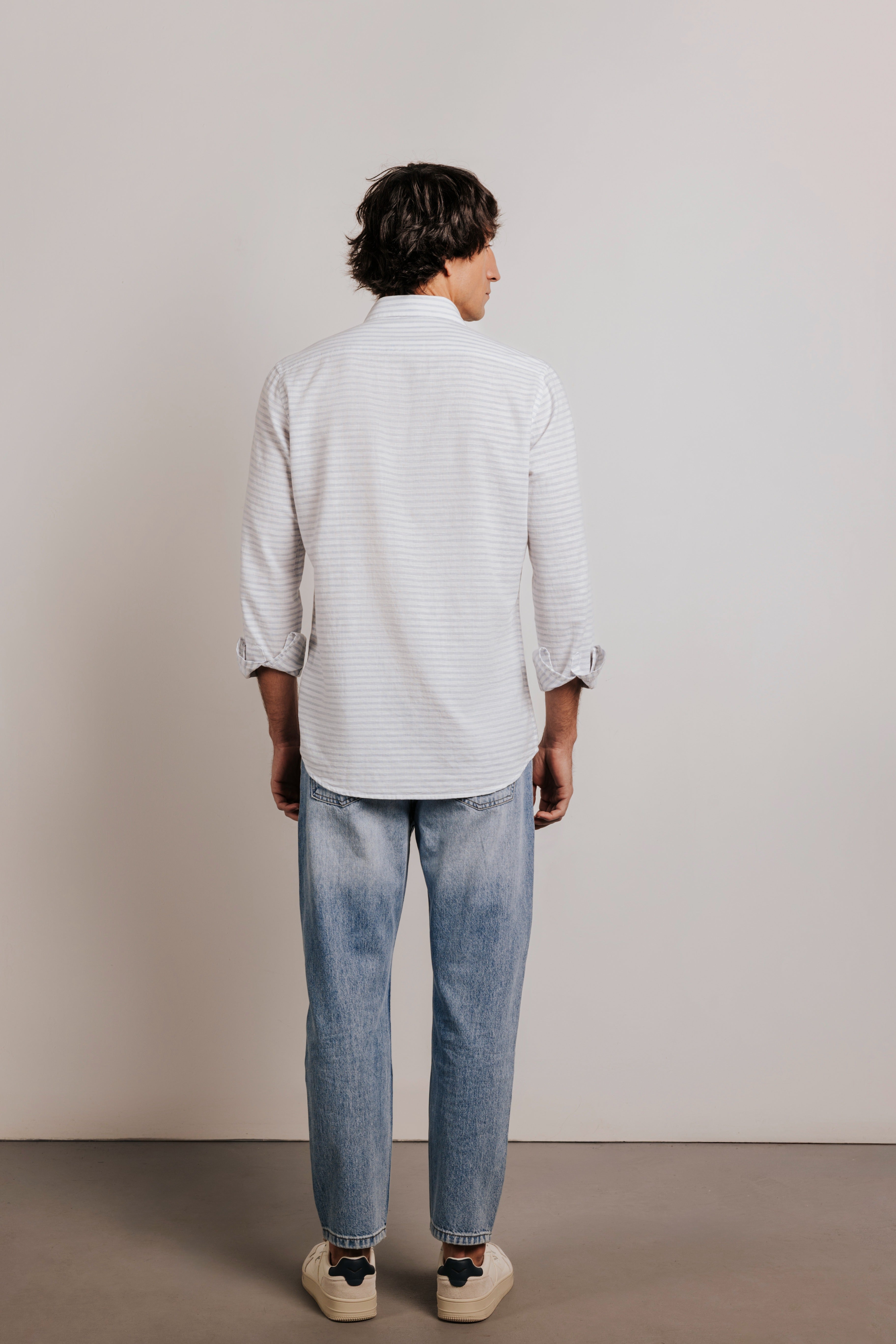 Camisa regular fit rayas horizontal