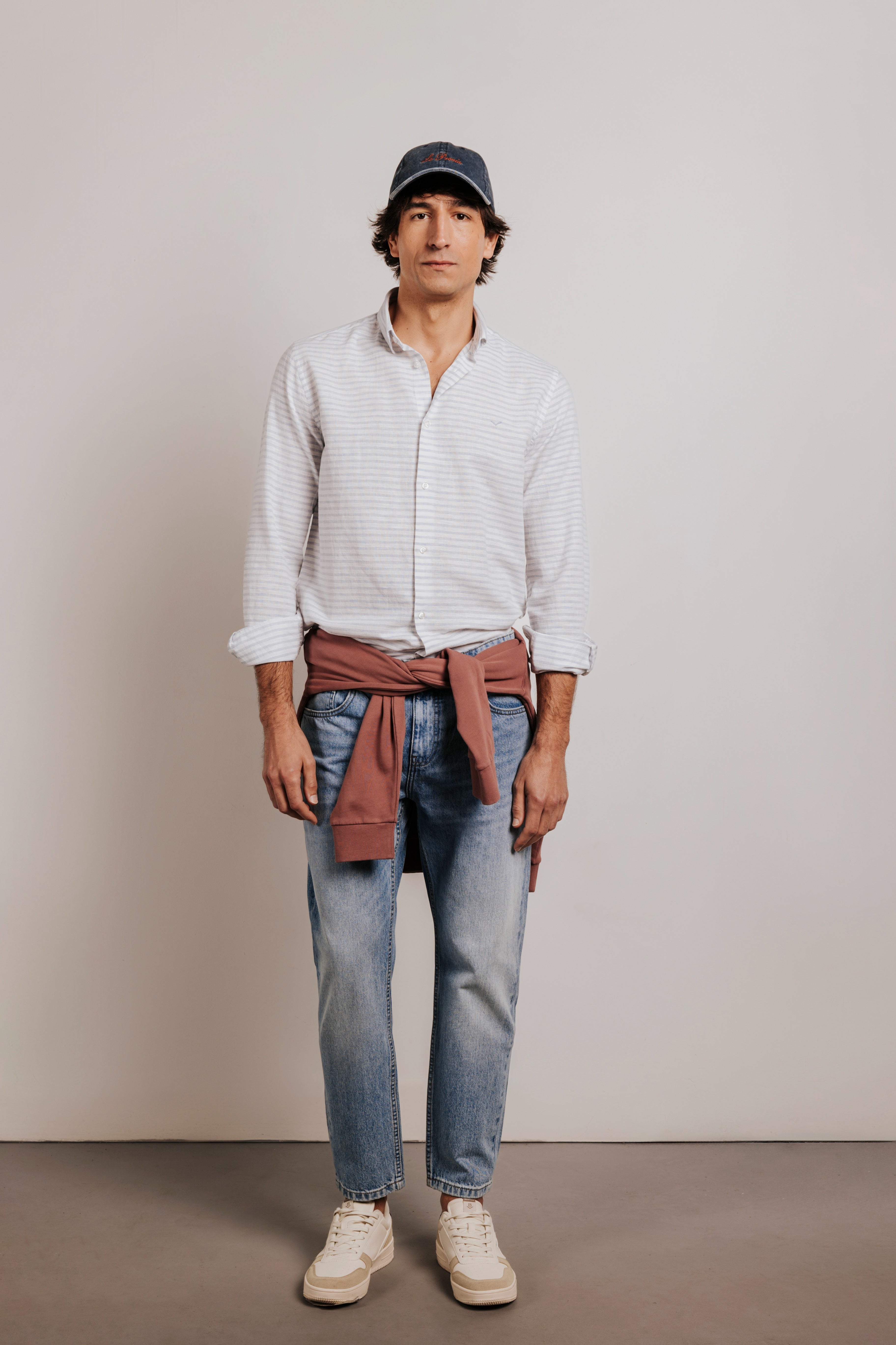 Camisa regular fit rayas horizontal