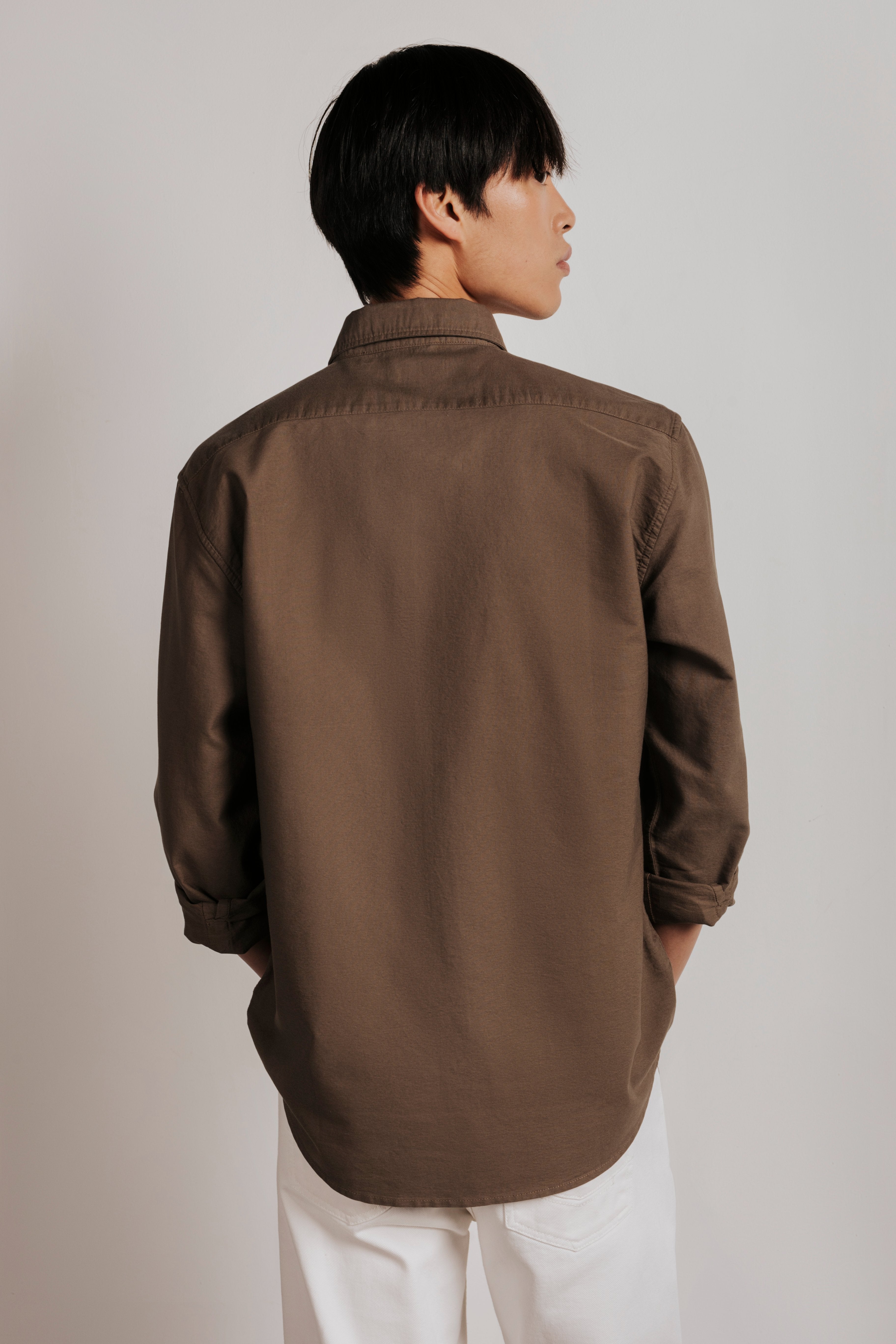 Camisa slim fit oxford algodón