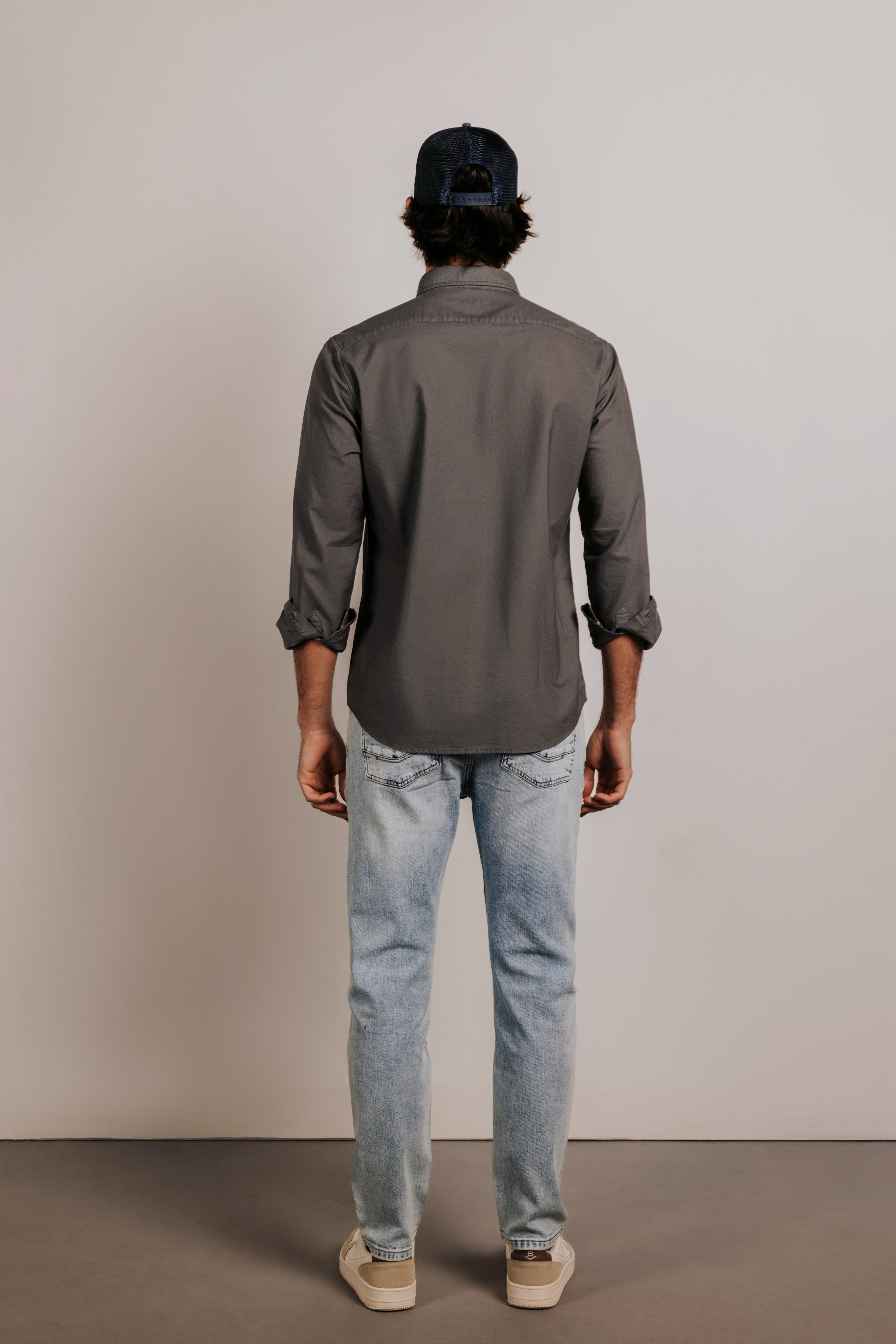 Camisa slim fit oxford algodón