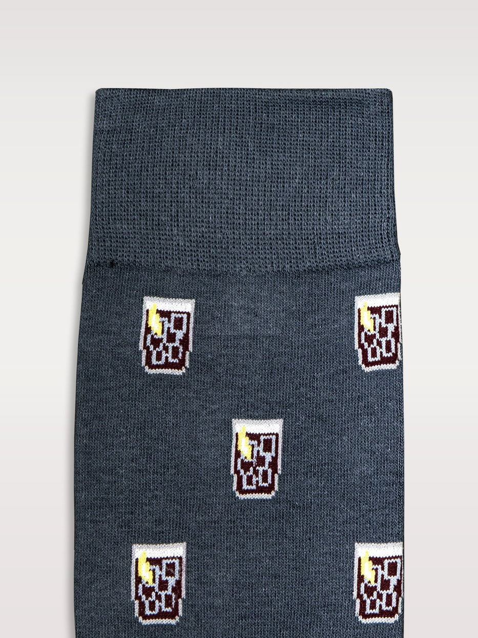 Calcetines estampados tinto