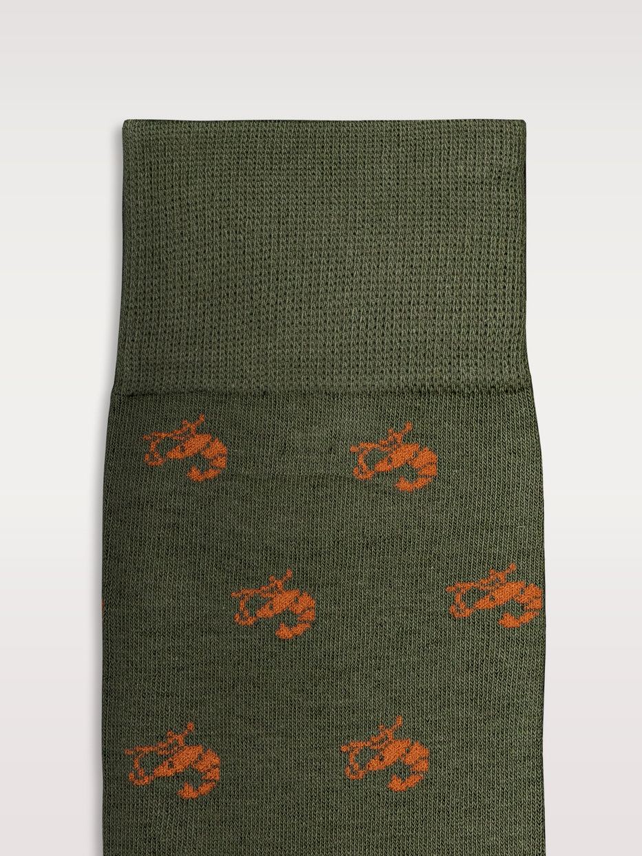 Calcetines estampados gambas
