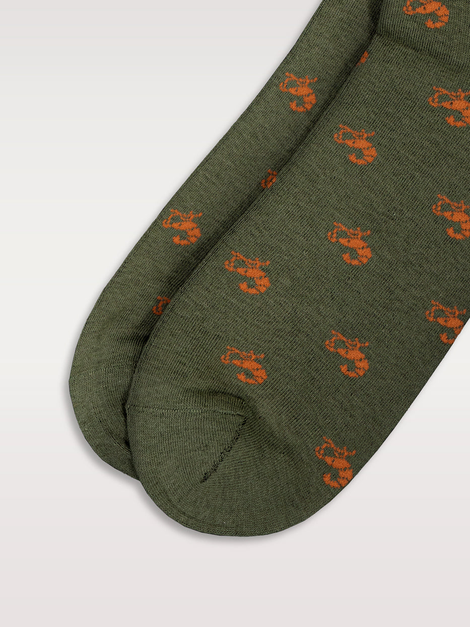 Calcetines estampados gambas