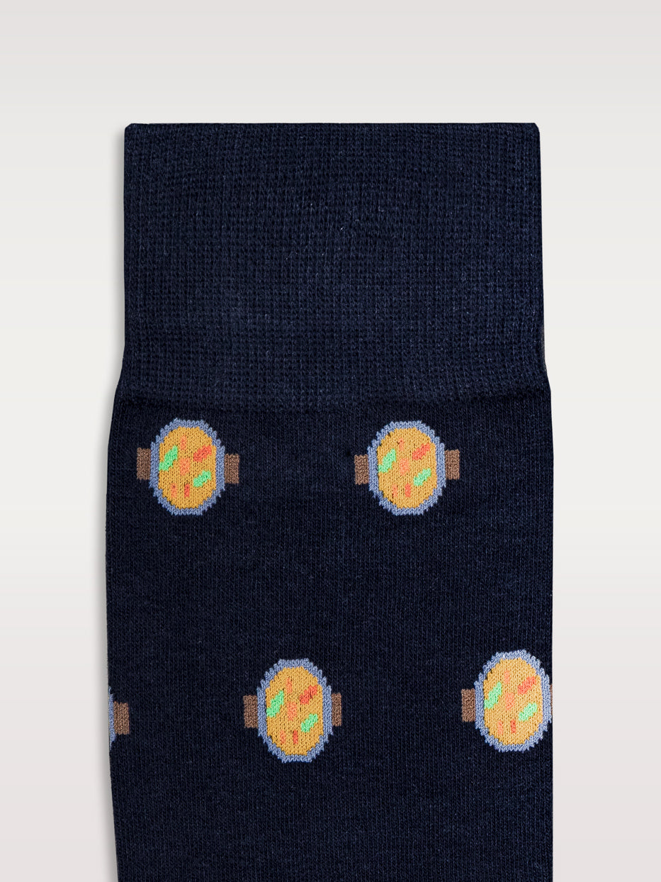 Calcetines estampados paella