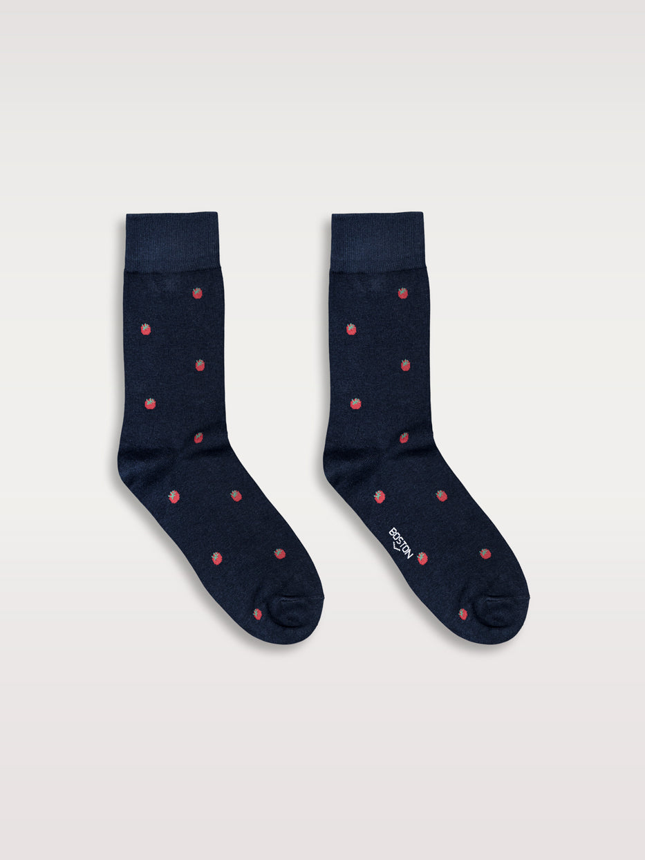Calcetines estampados tomate