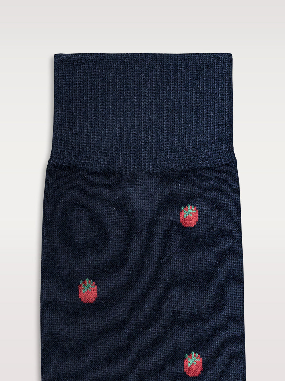 Calcetines estampados tomate