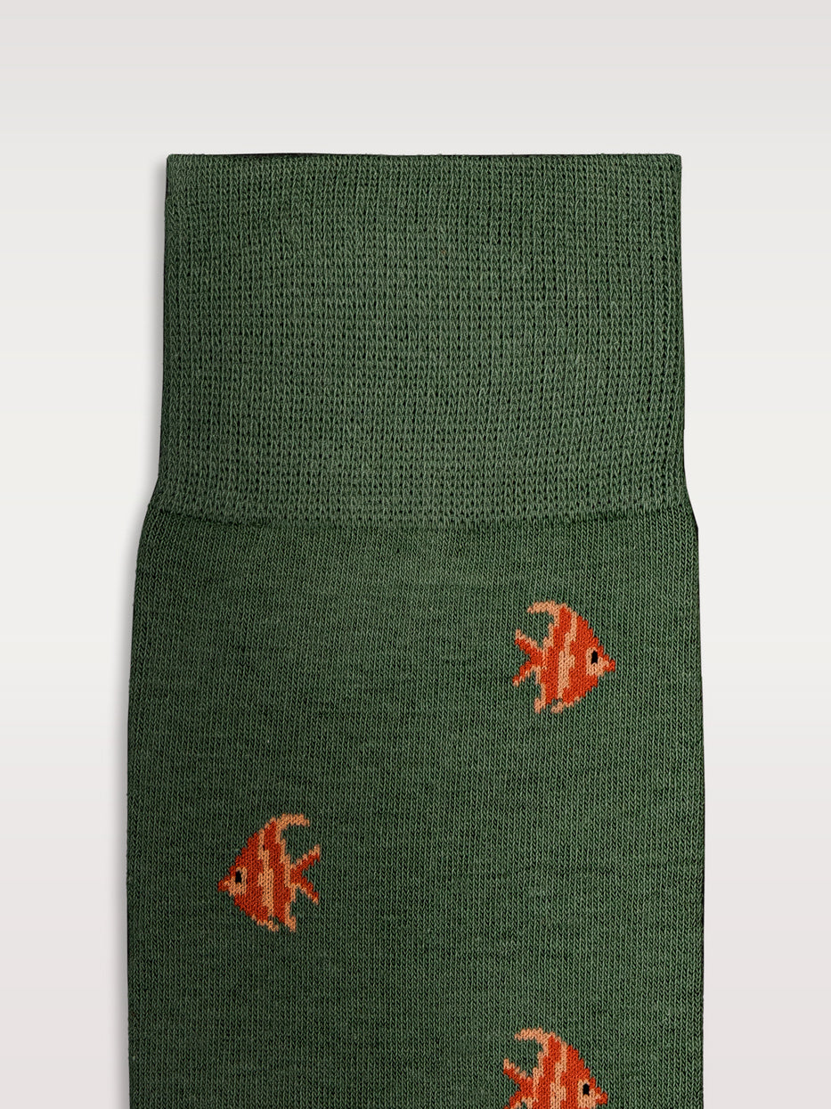 Calcetines estampados peces