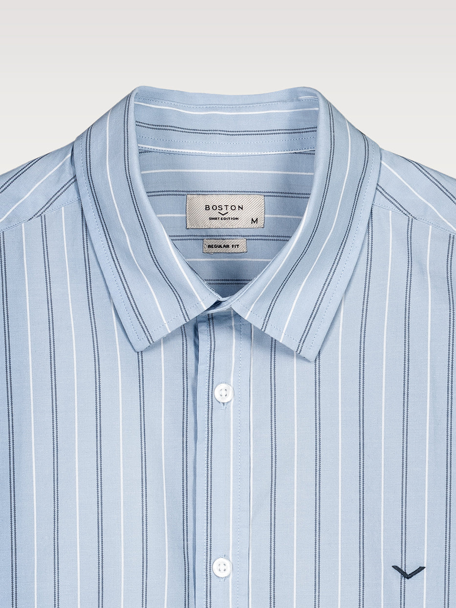 Poplin striped shirt