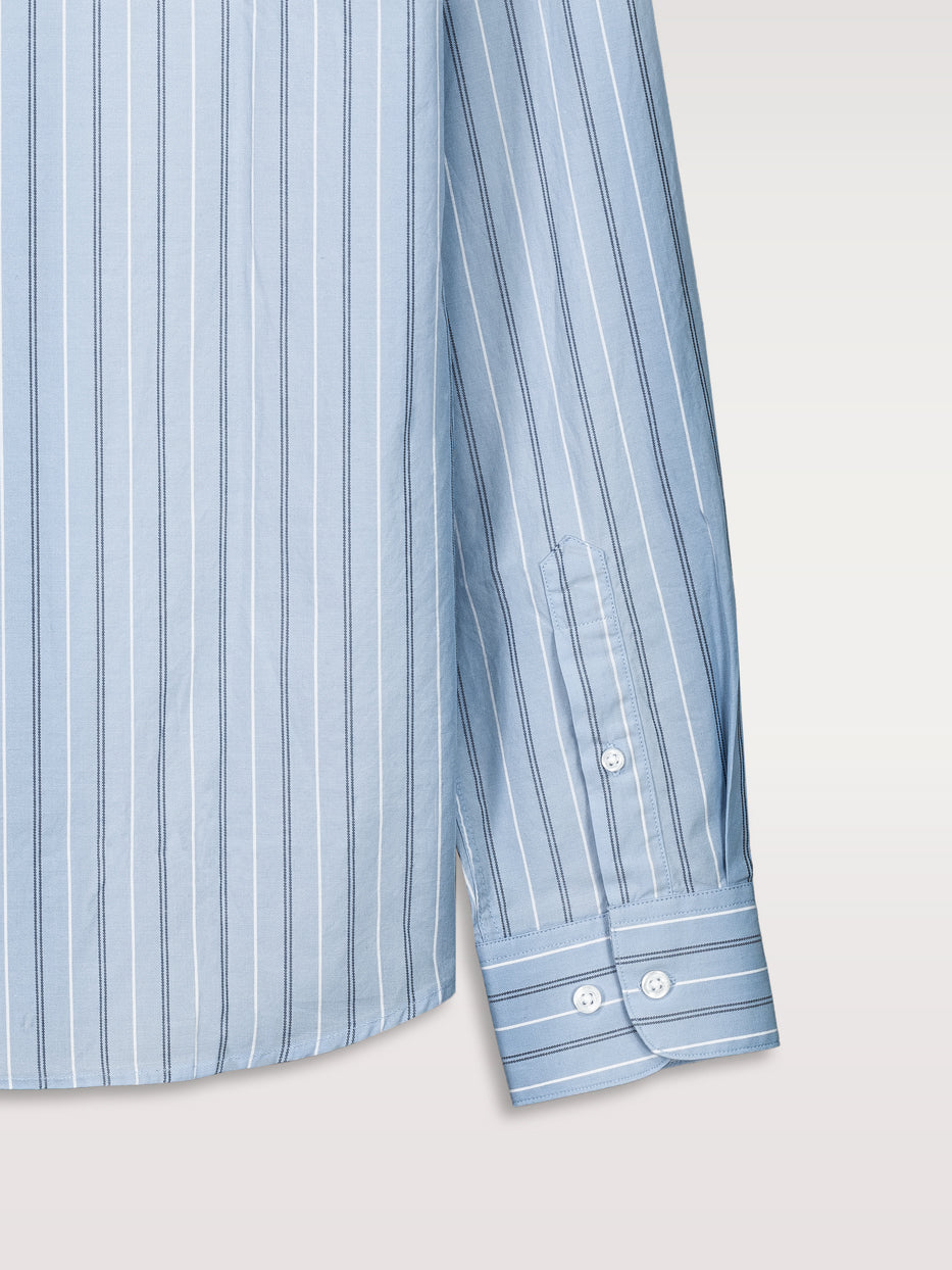 Poplin striped shirt