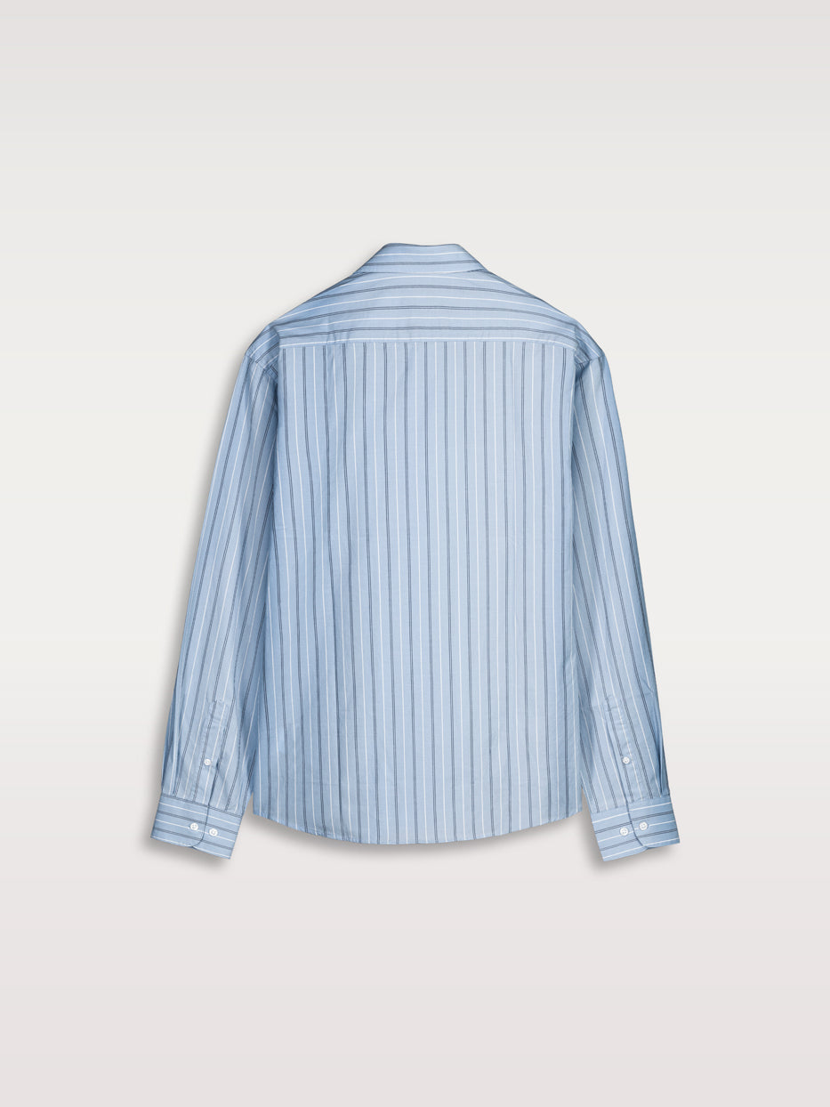 Poplin striped shirt