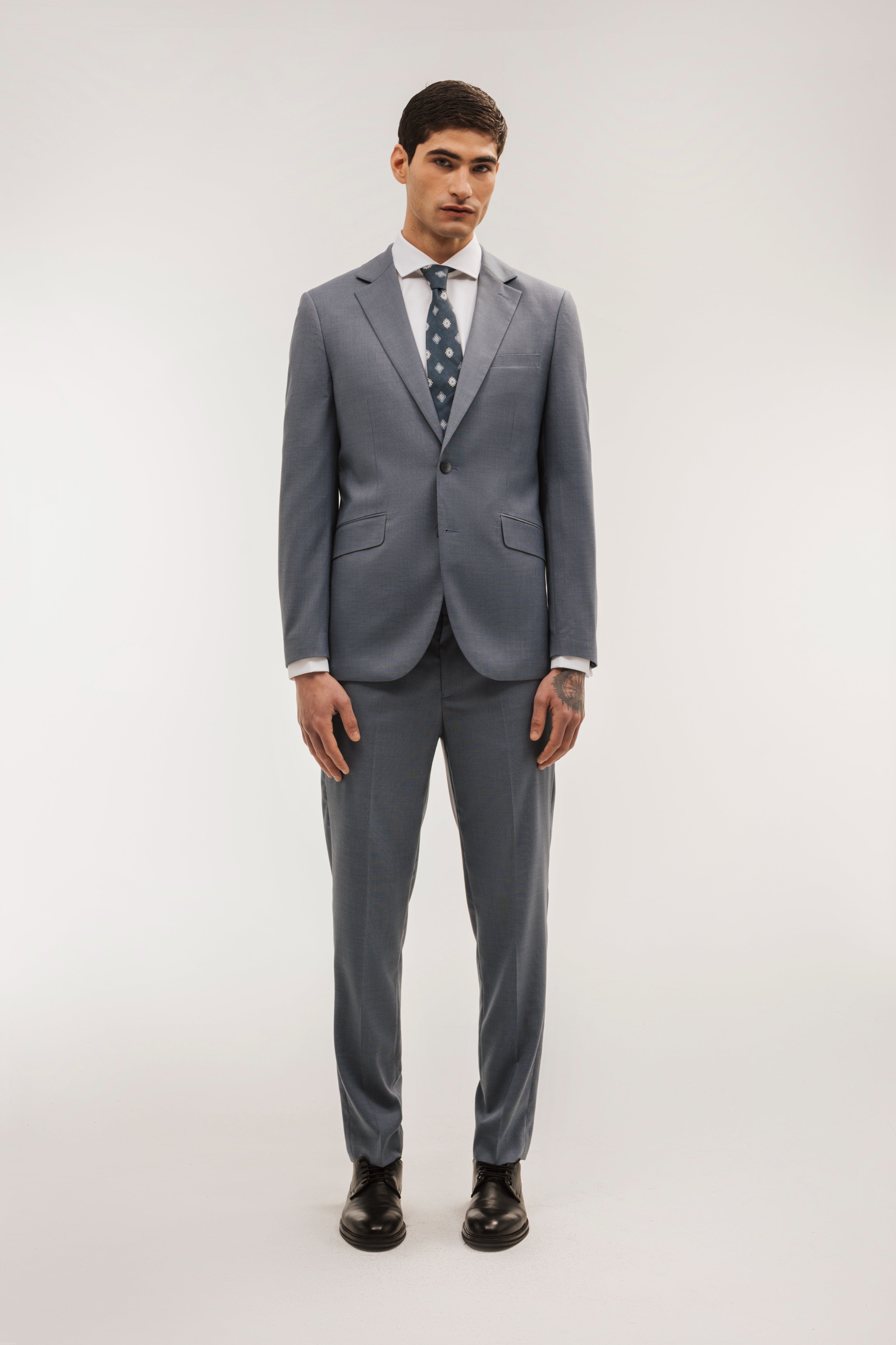 Pantalon traje falso liso