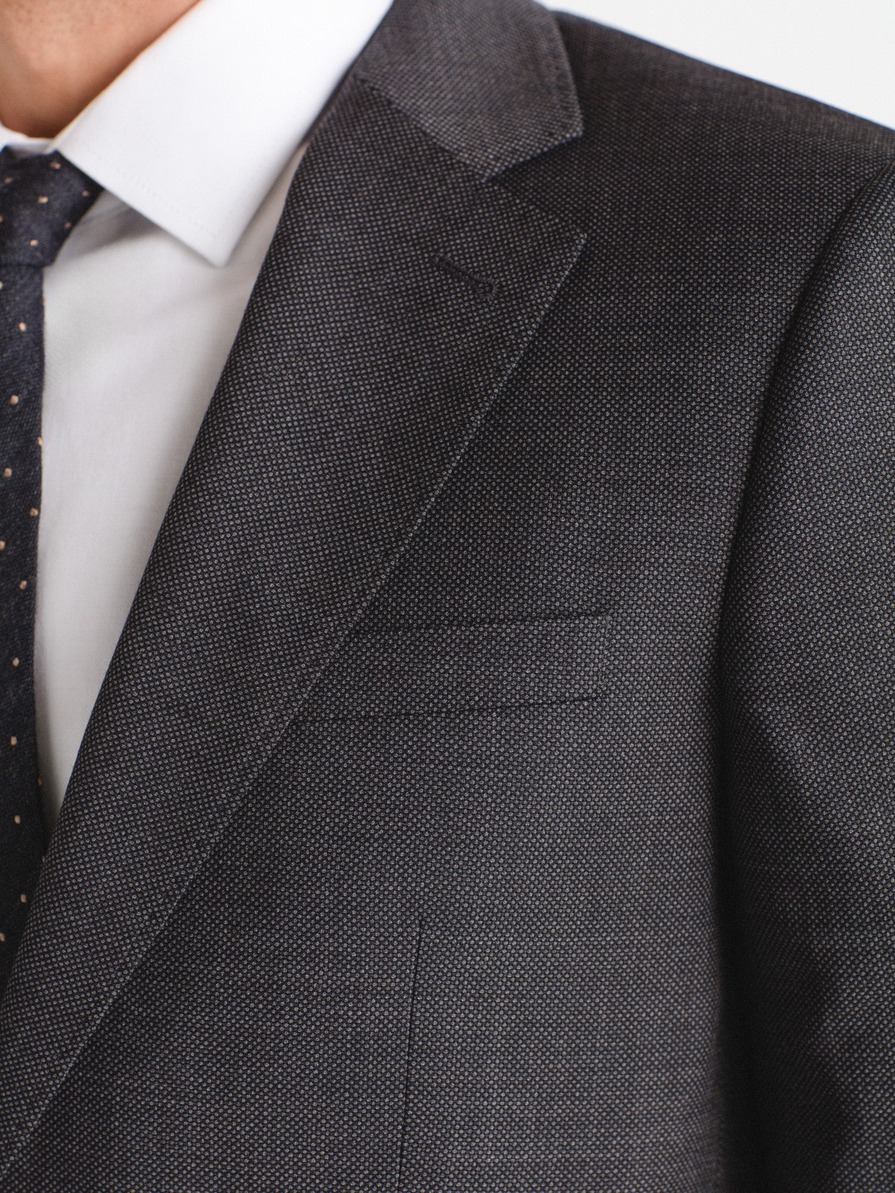 Americana traje slim lana ojo de perdiz