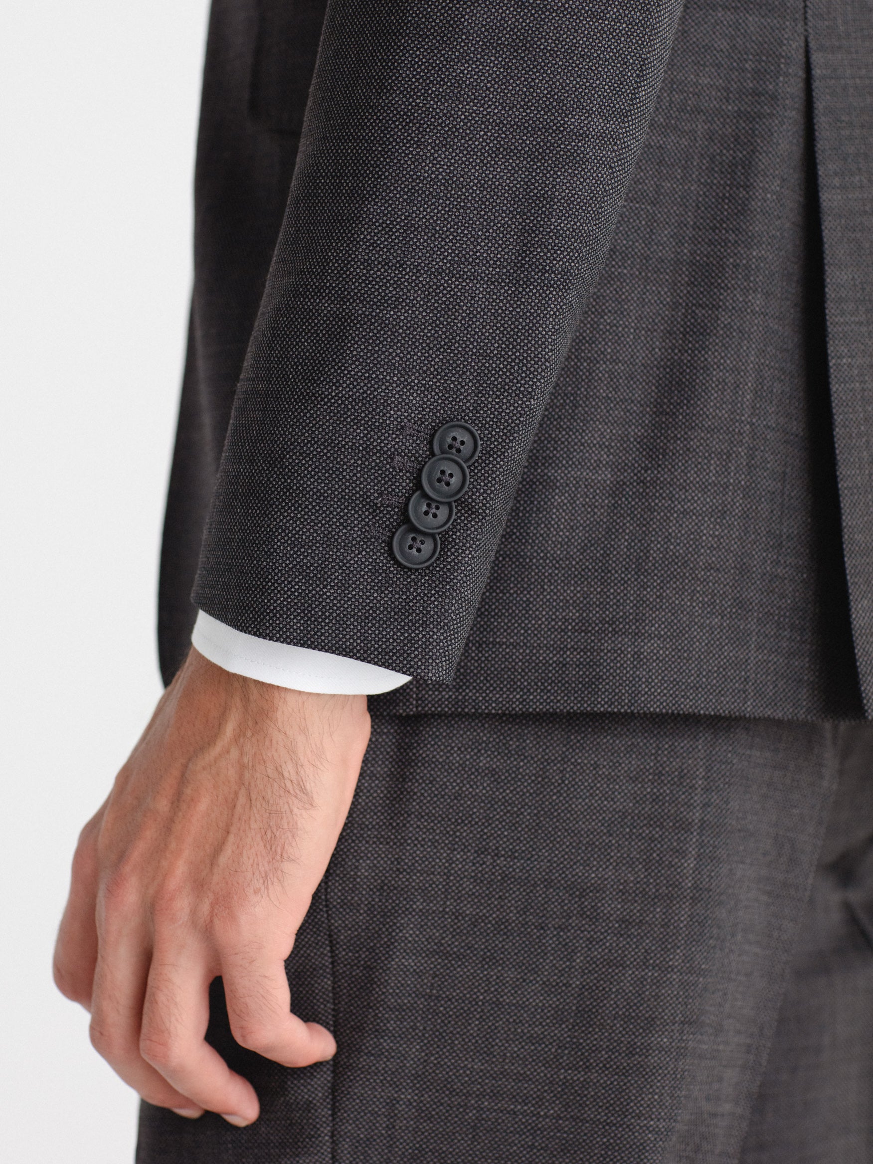 Americana traje slim lana ojo de perdiz