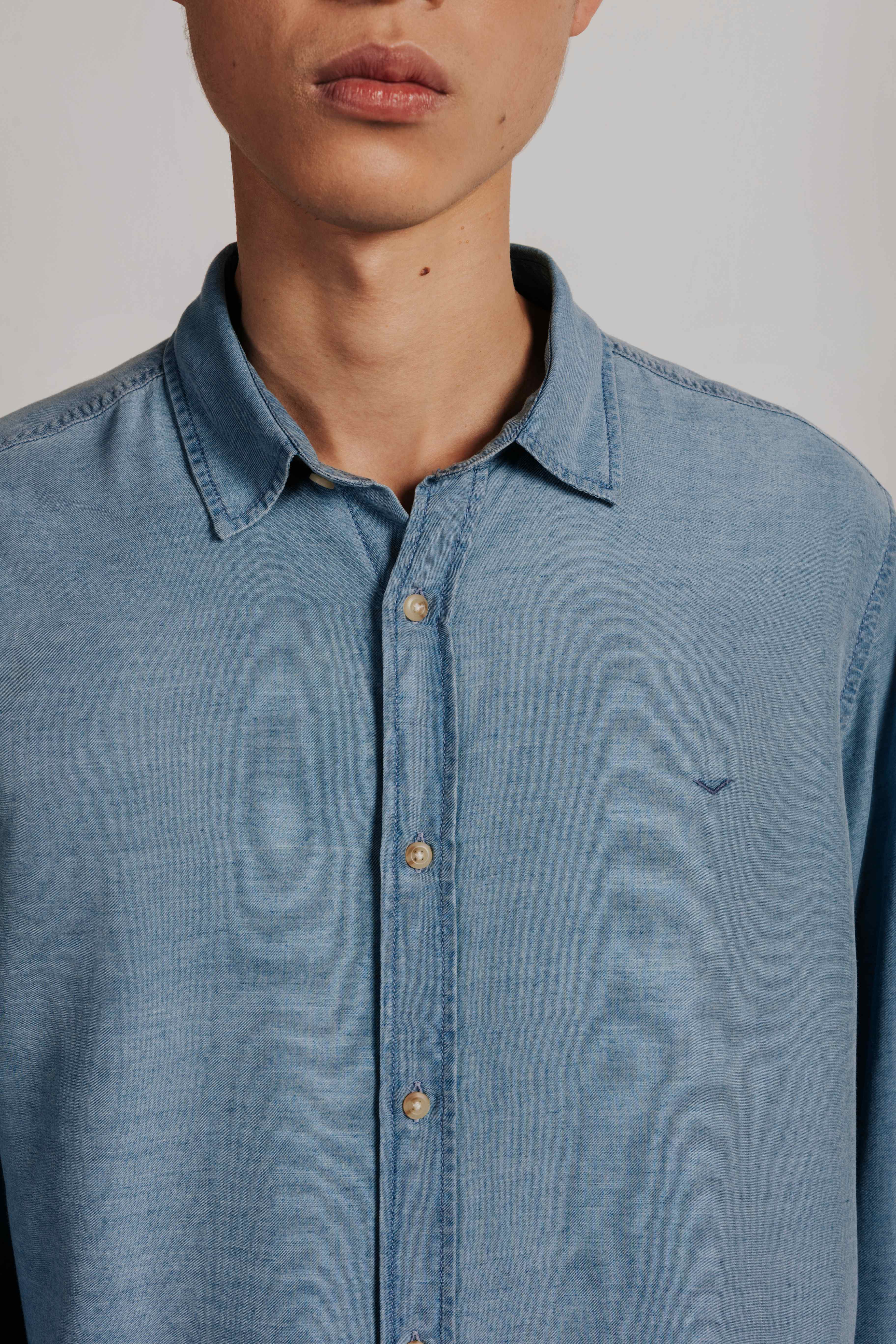 Camisa tejana tencel