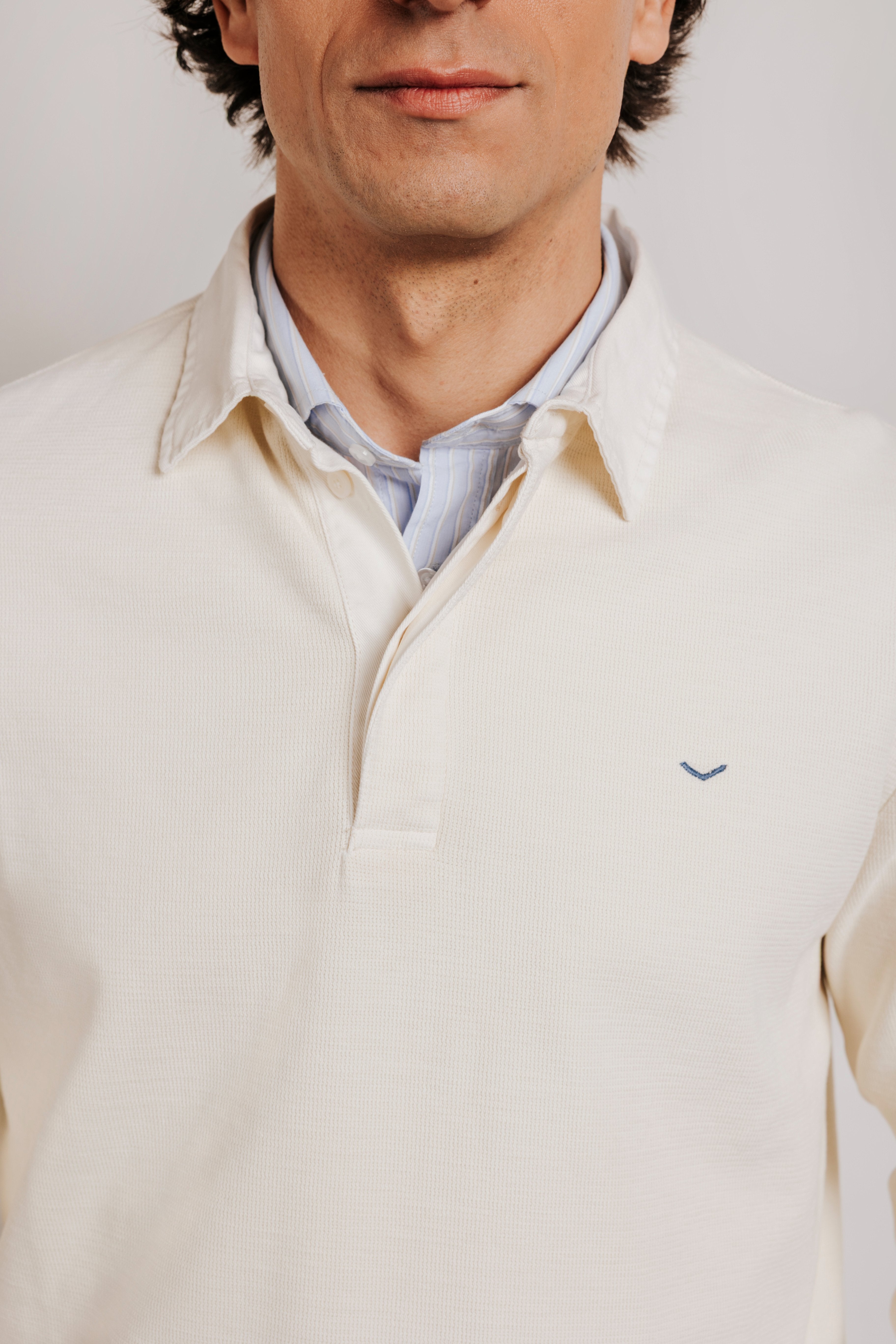 Polo oversize algodón con estructura