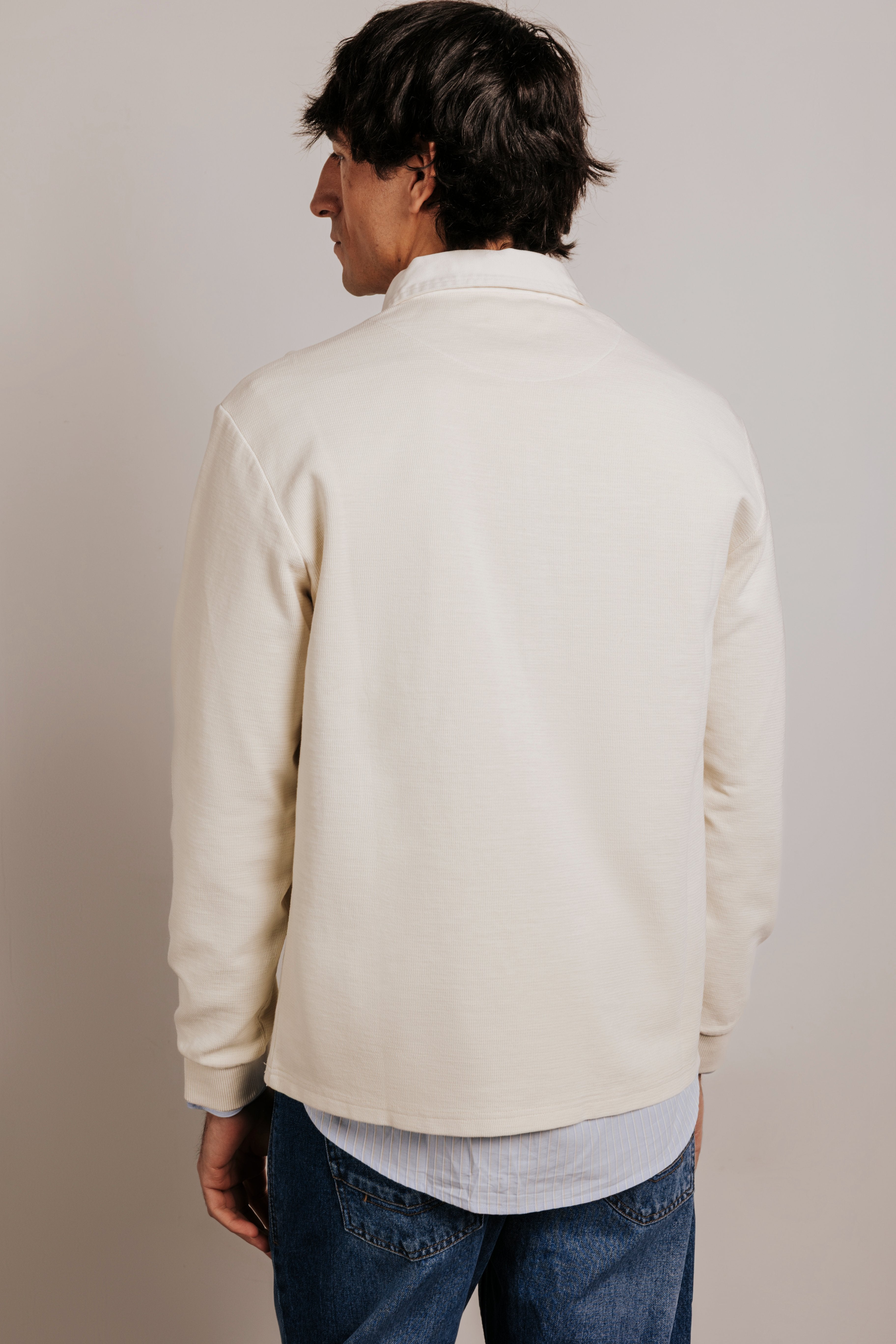 Polo oversize algodón con estructura