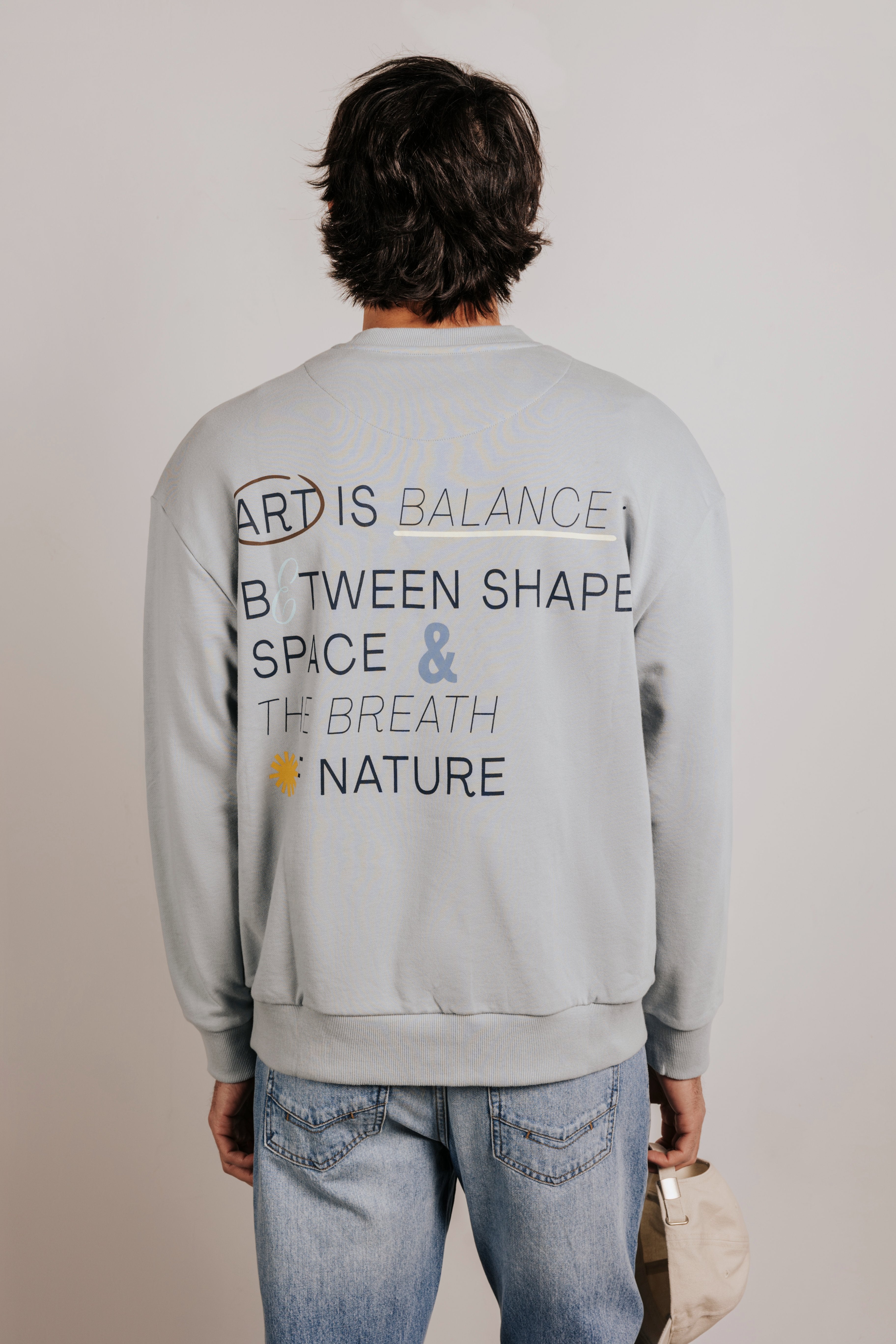 Sudadera oversize lettering